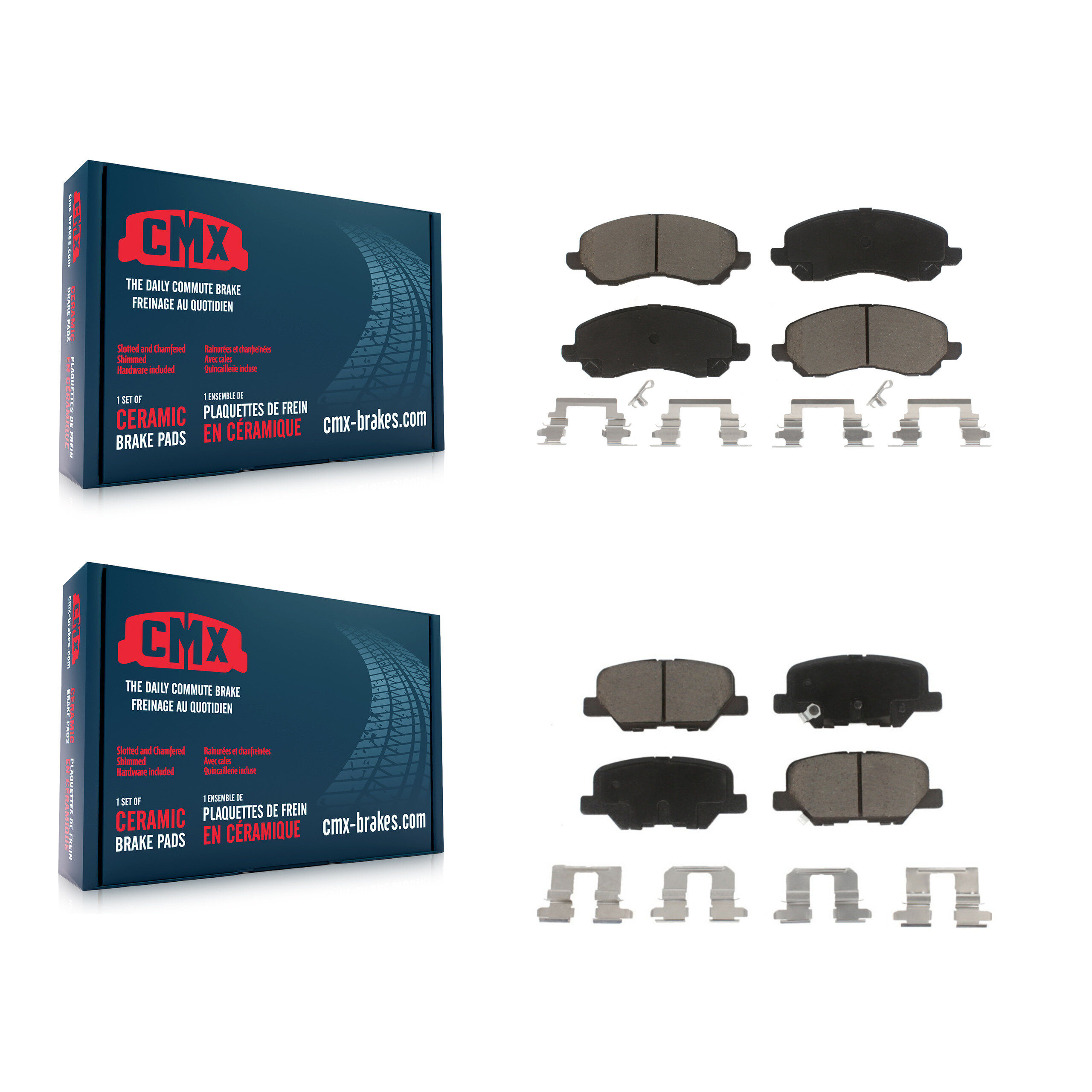 CMX - KCX-100477 - Front and Rear Disc Brake Pad Kits