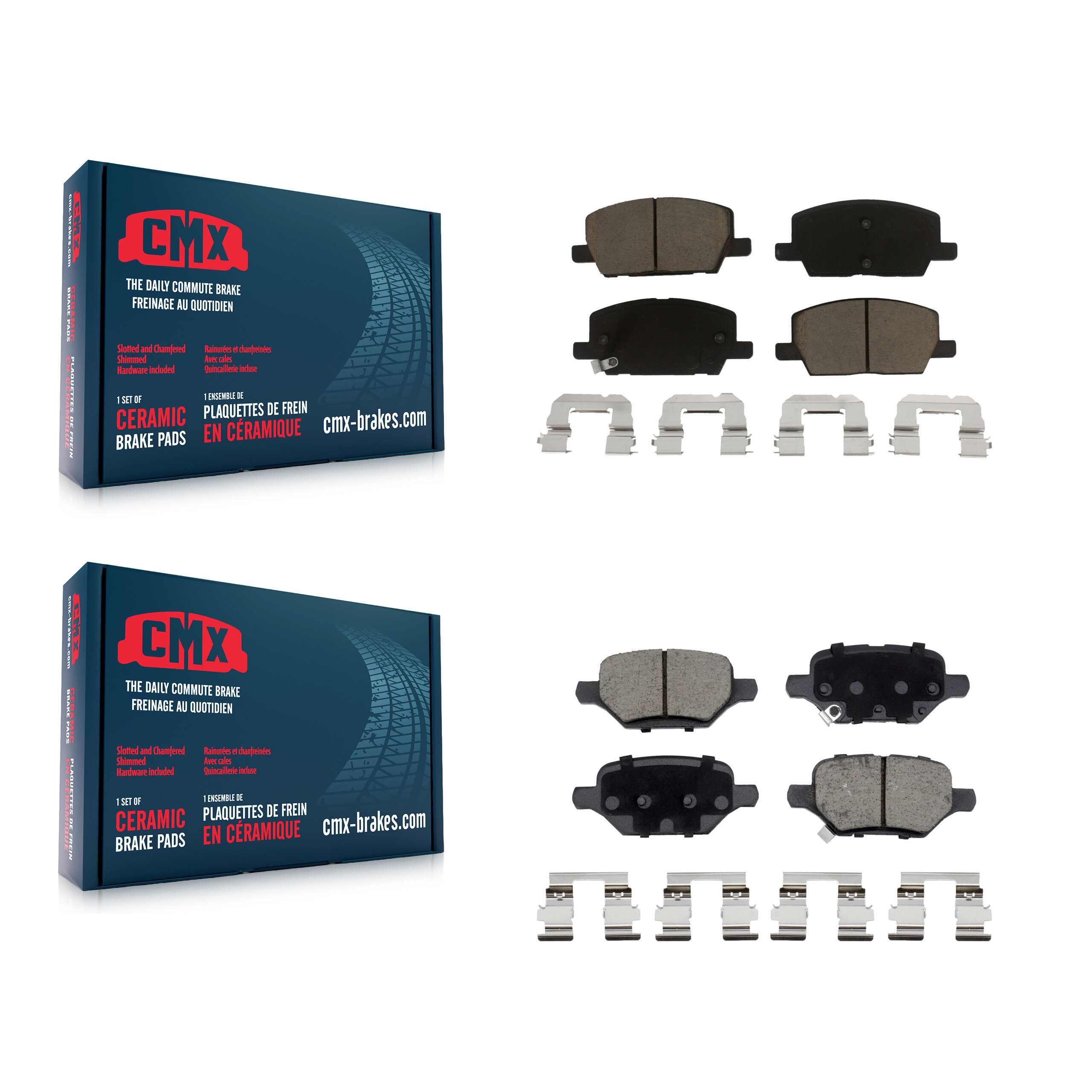CMX - KCX-100480 - Front and Rear Disc Brake Pad Kits