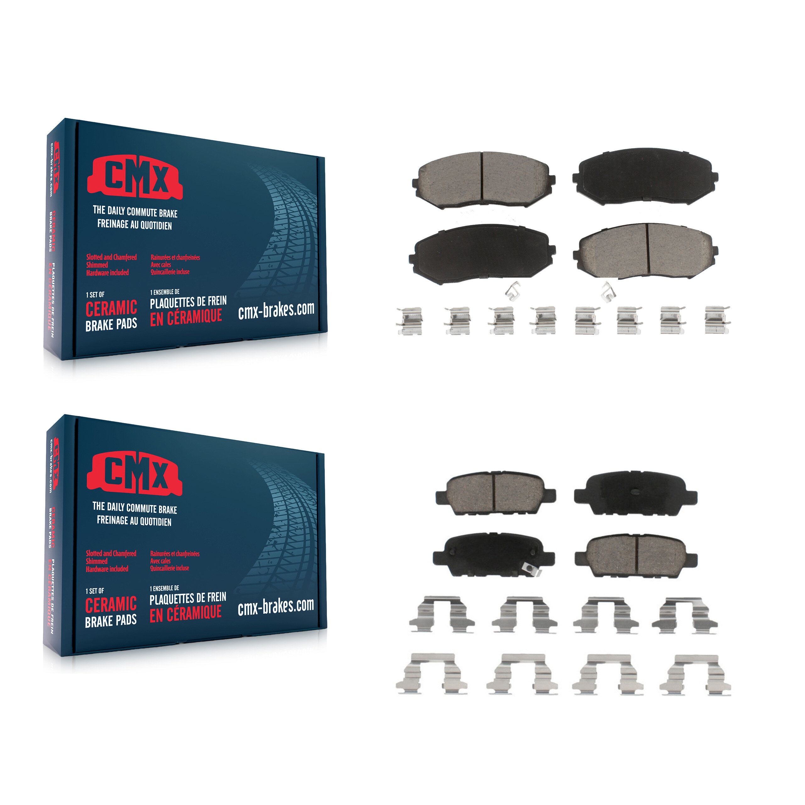CMX - KCX-100486 - Front and Rear Disc Brake Pad Kits