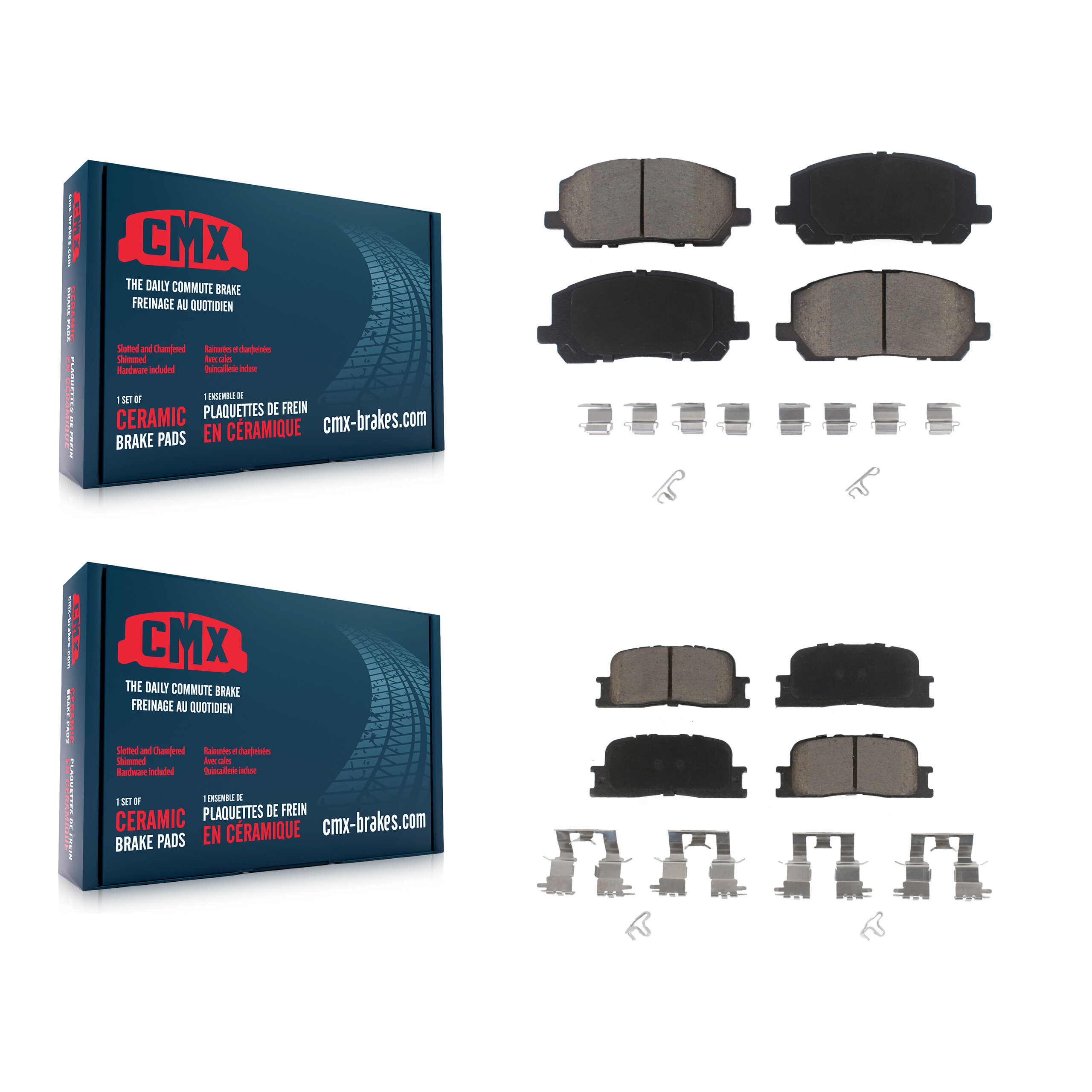 CMX - KCX-100487 - Front and Rear Disc Brake Pad Kits