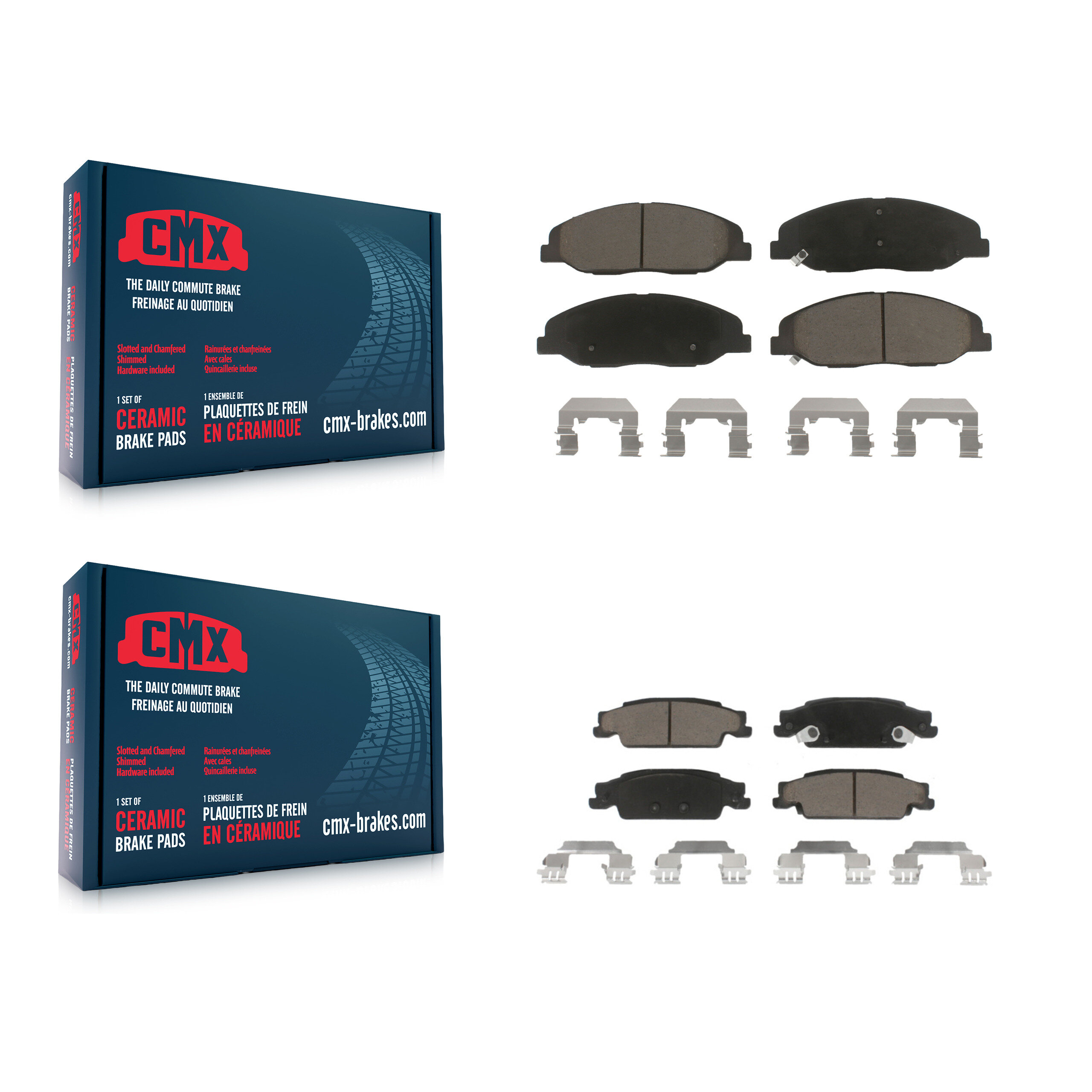 CMX - KCX-100489 - Front and Rear Disc Brake Pad Kits