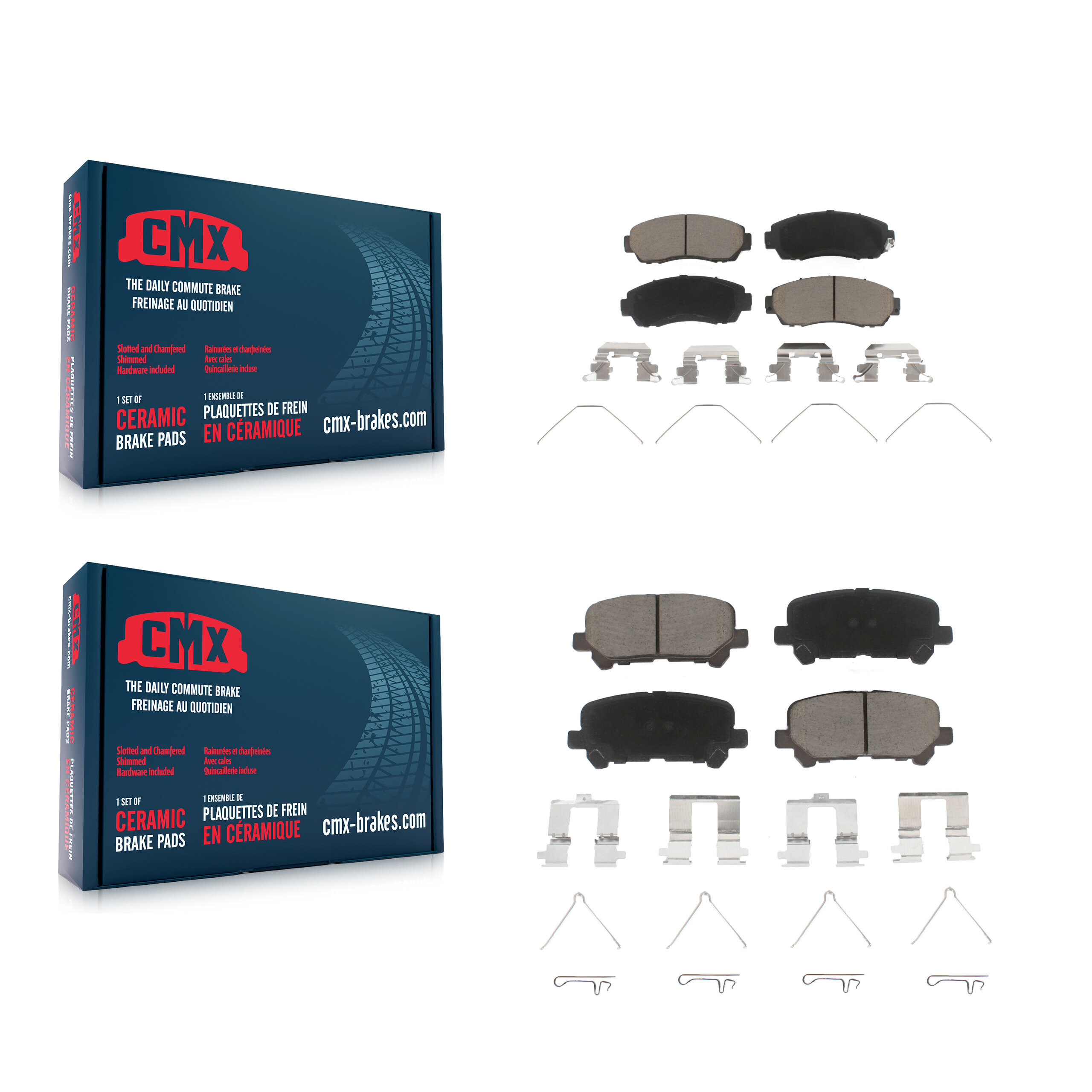 CMX - KCX-100491 - Front and Rear Disc Brake Pad Kits