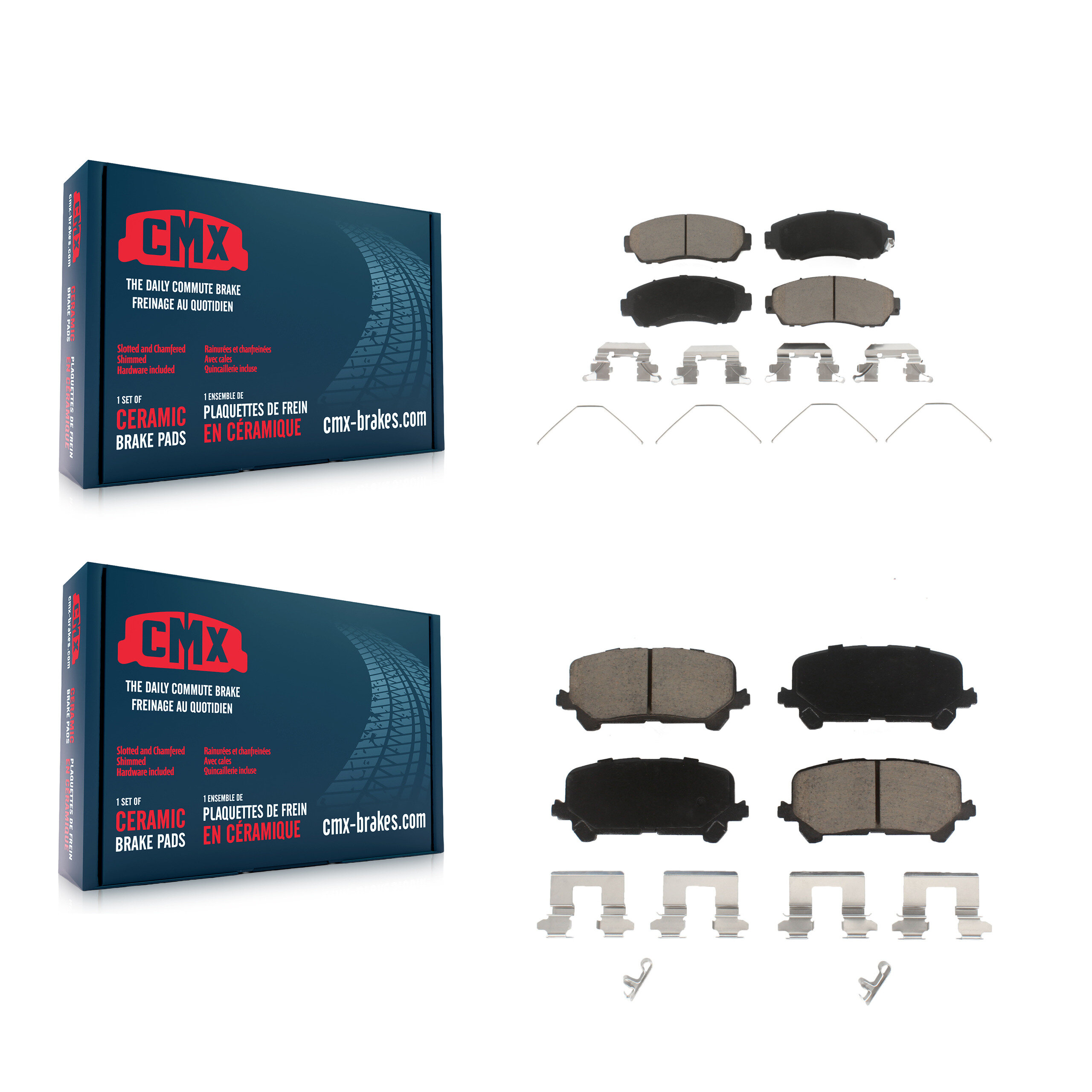 CMX - KCX-100492 - Front and Rear Disc Brake Pad Kits