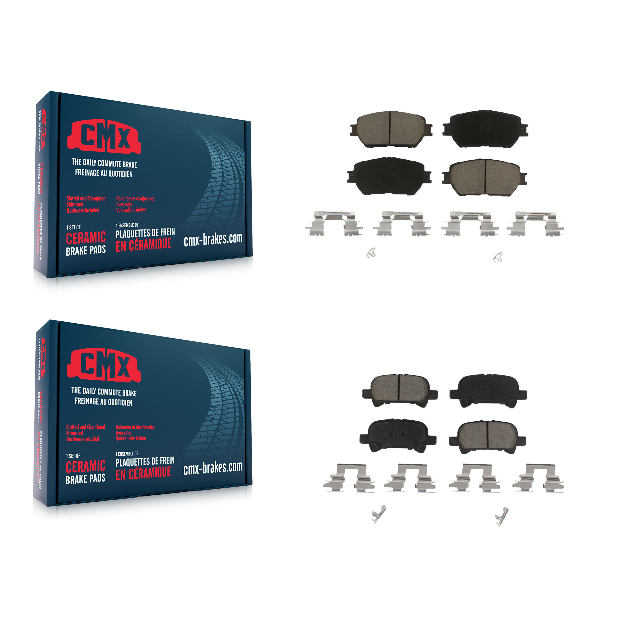 CMX Front Rear Ceramic Brake Pads Kit KCX-100493
