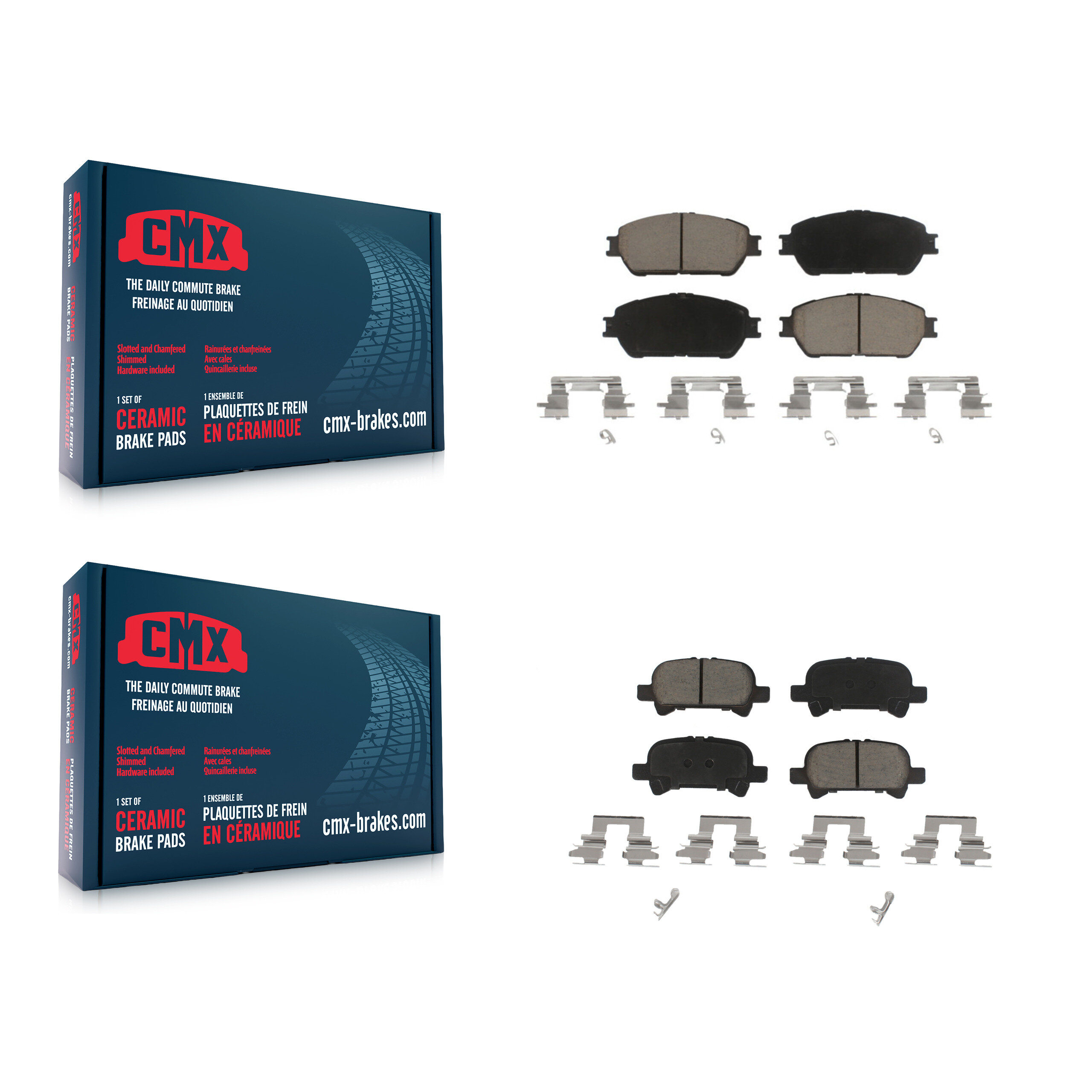 CMX - KCX-100495 - Front and Rear Disc Brake Pad Kits