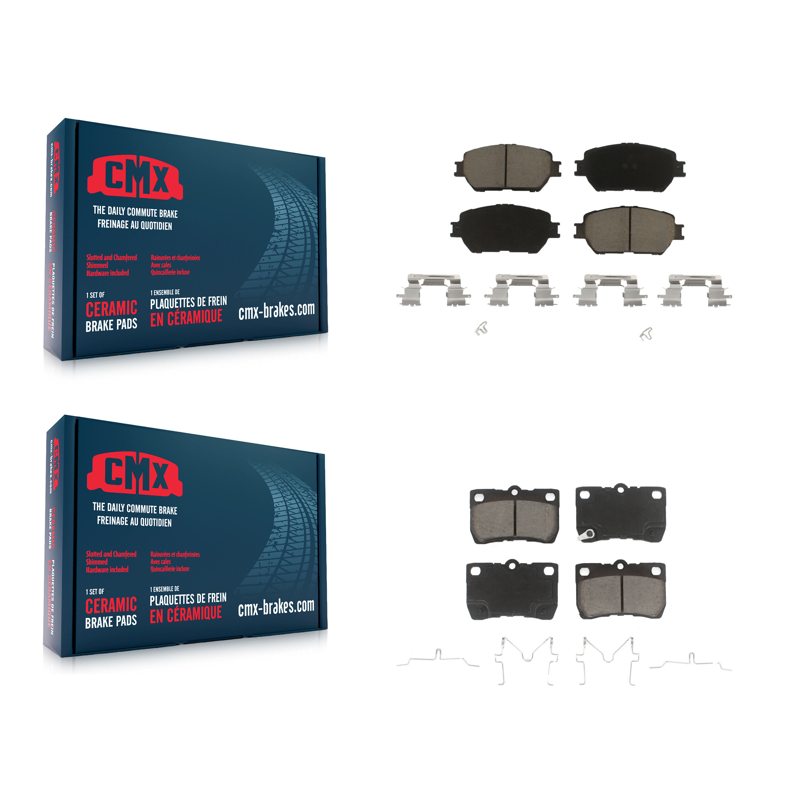 CMX - KCX-100497 - Front and Rear Disc Brake Pad Kits
