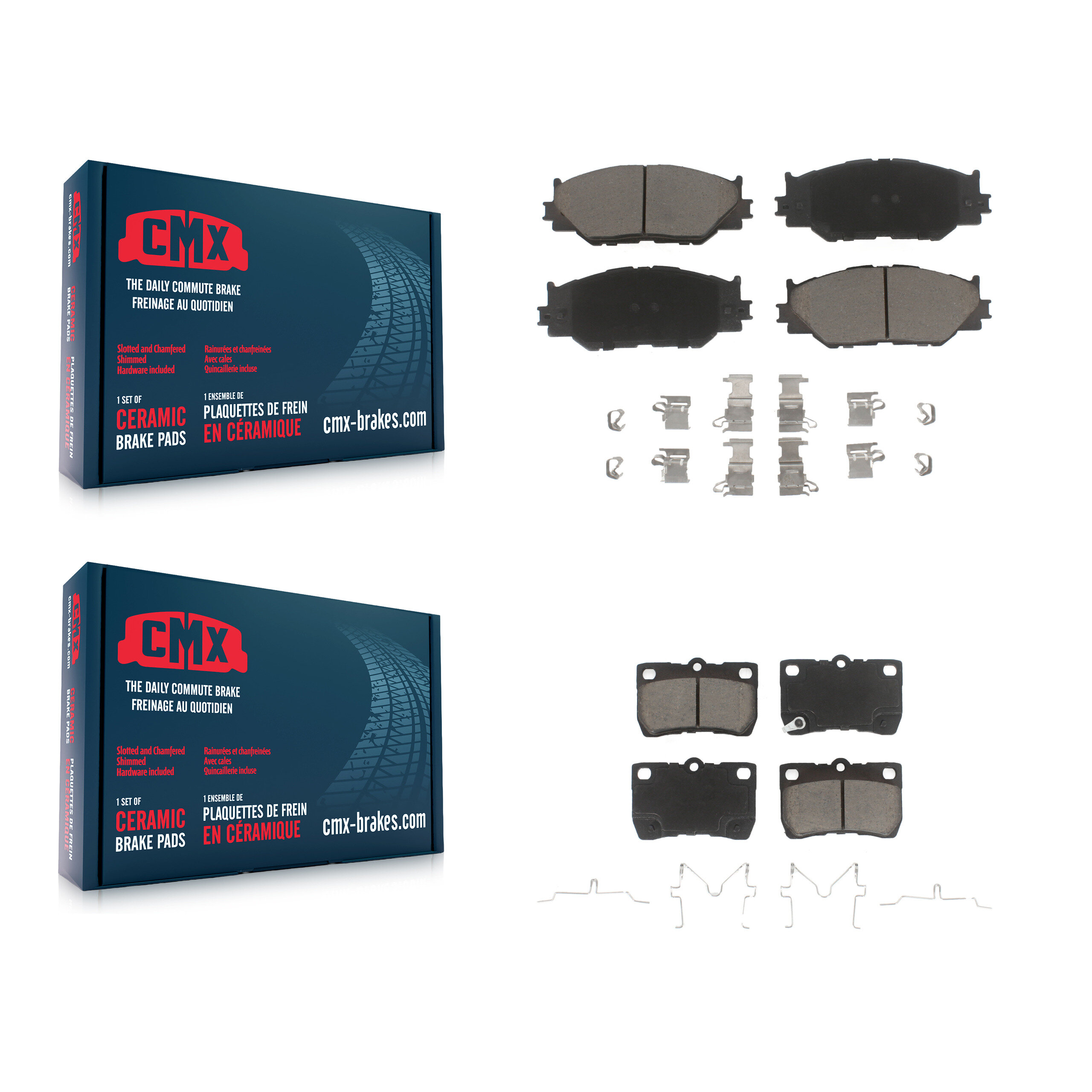 CMX - KCX-100498 - Front and Rear Disc Brake Pad Kits