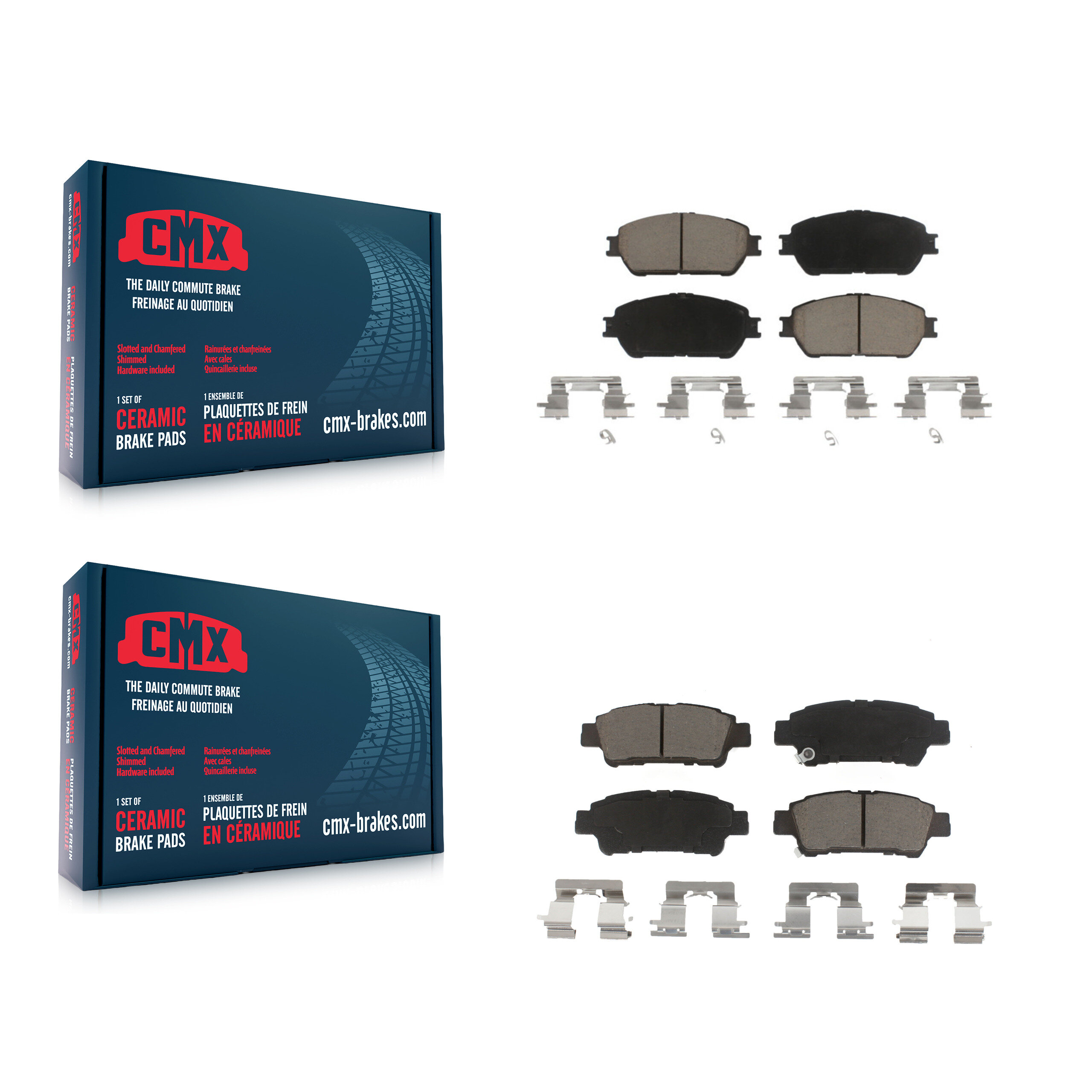 CMX - KCX-100499 - Front and Rear Disc Brake Pad Kits