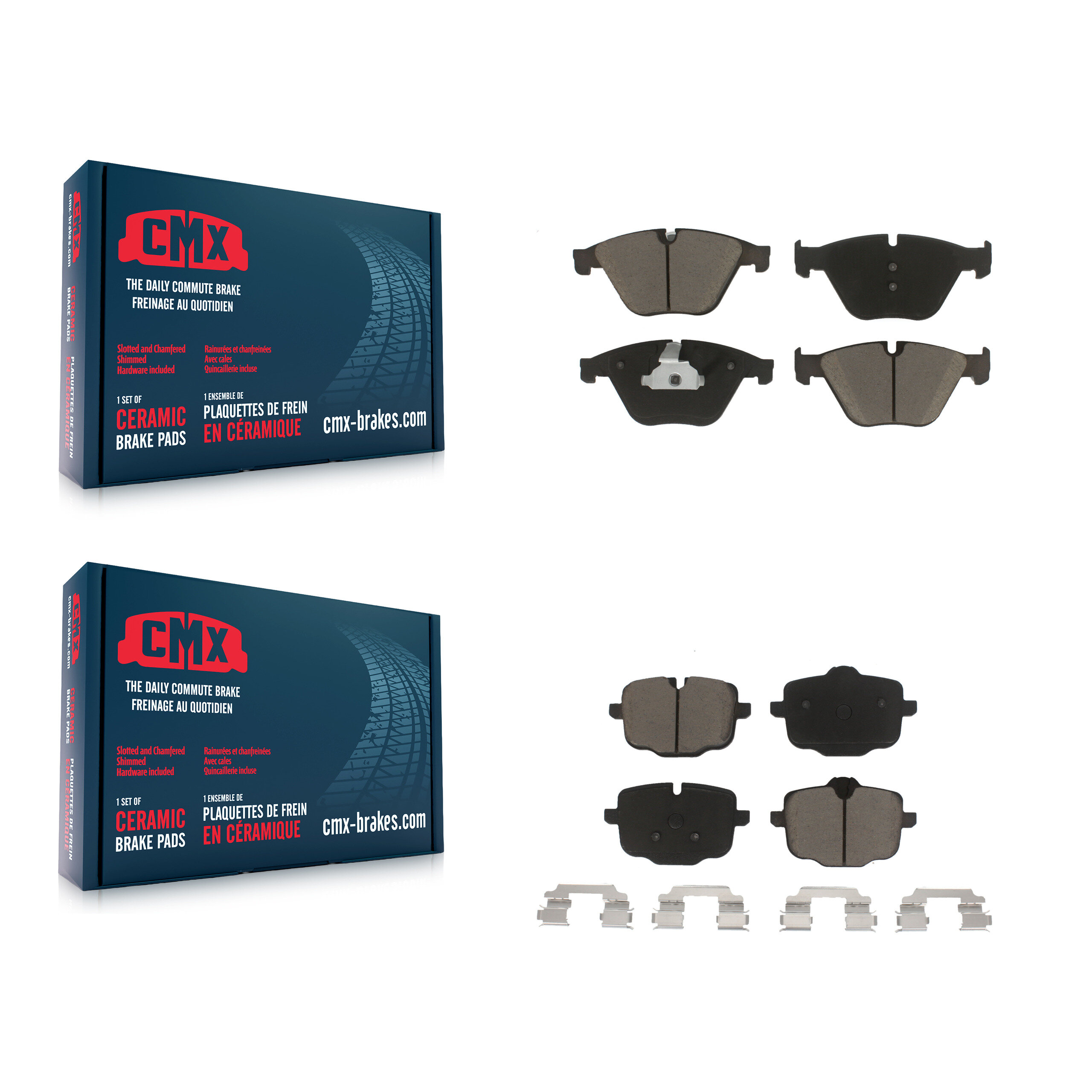 CMX - KCX-100502 - Front and Rear Disc Brake Pad Kits