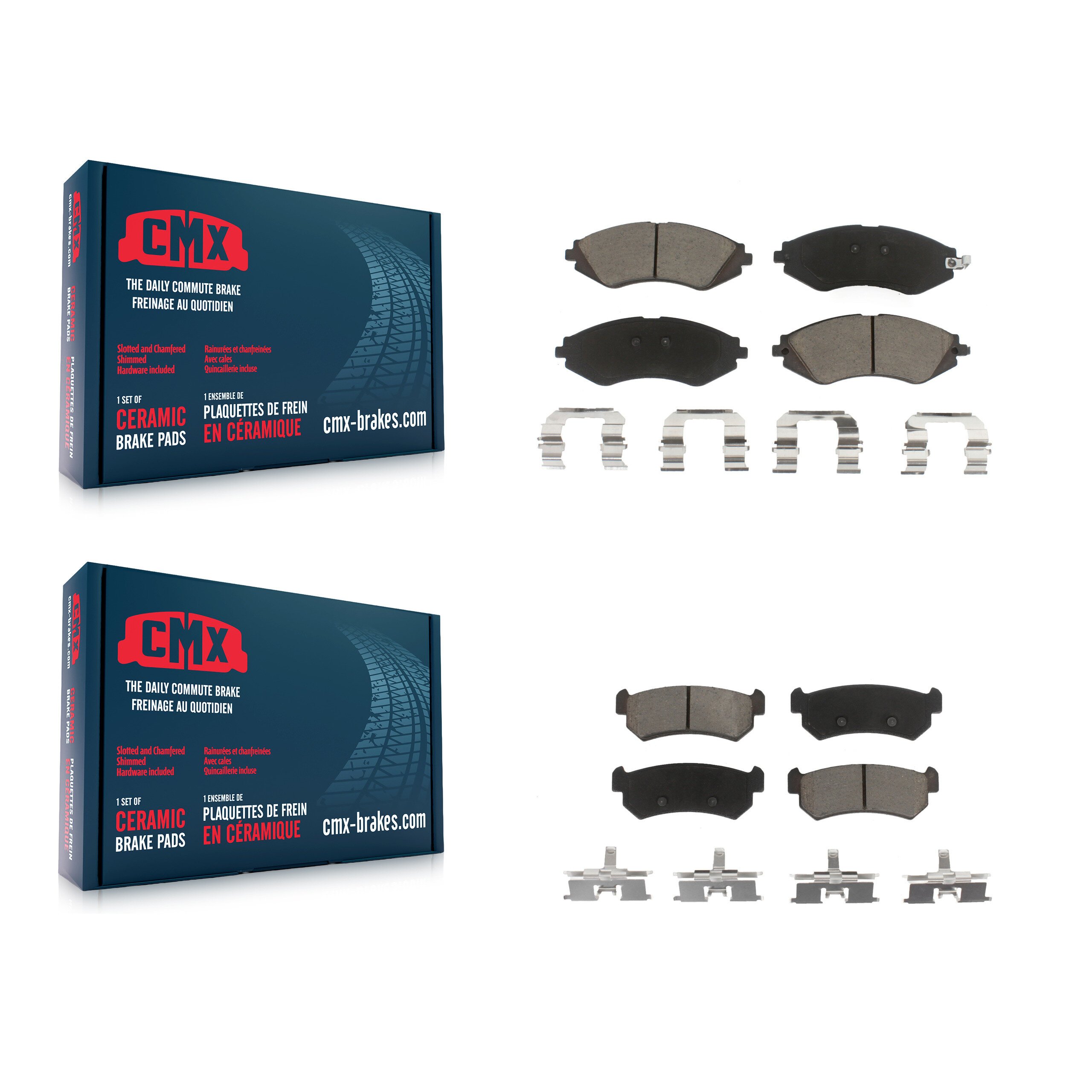 CMX - KCX-100505 - Front and Rear Disc Brake Pad Kits