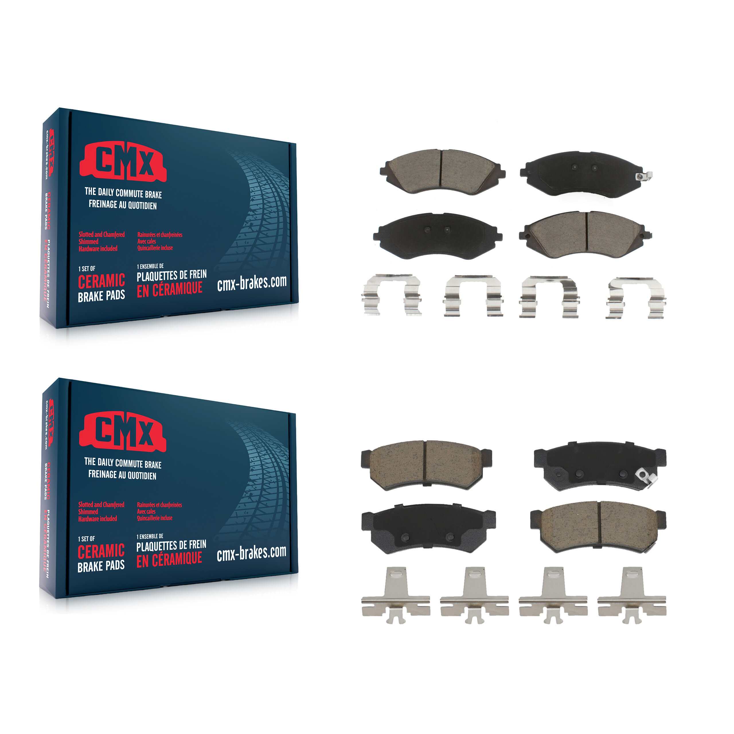 CMX - KCX-100506 - Front and Rear Disc Brake Pad Kits