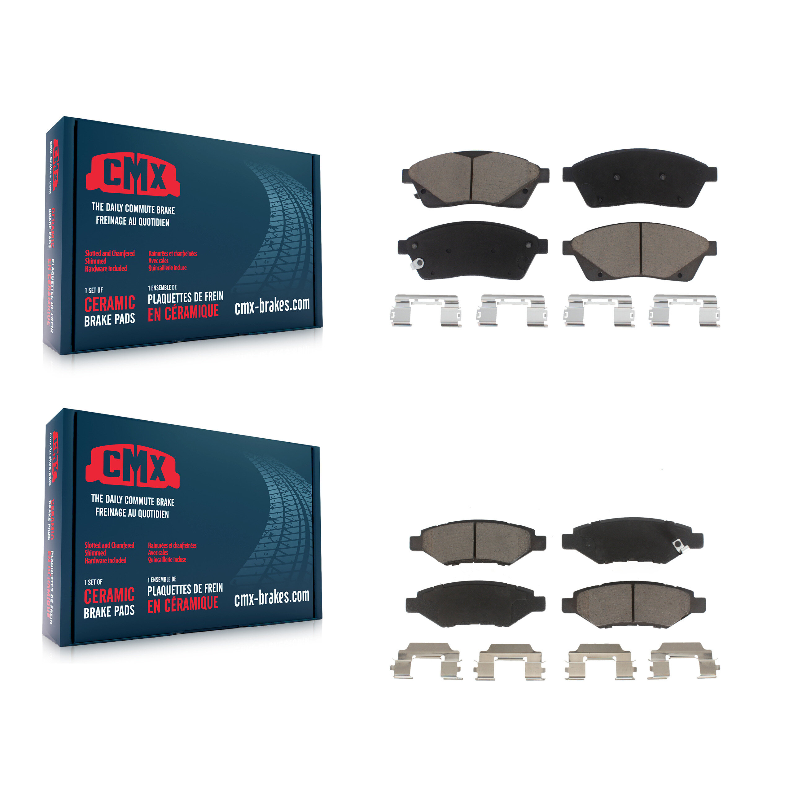 CMX - KCX-100514 - Front and Rear Disc Brake Pad Kits