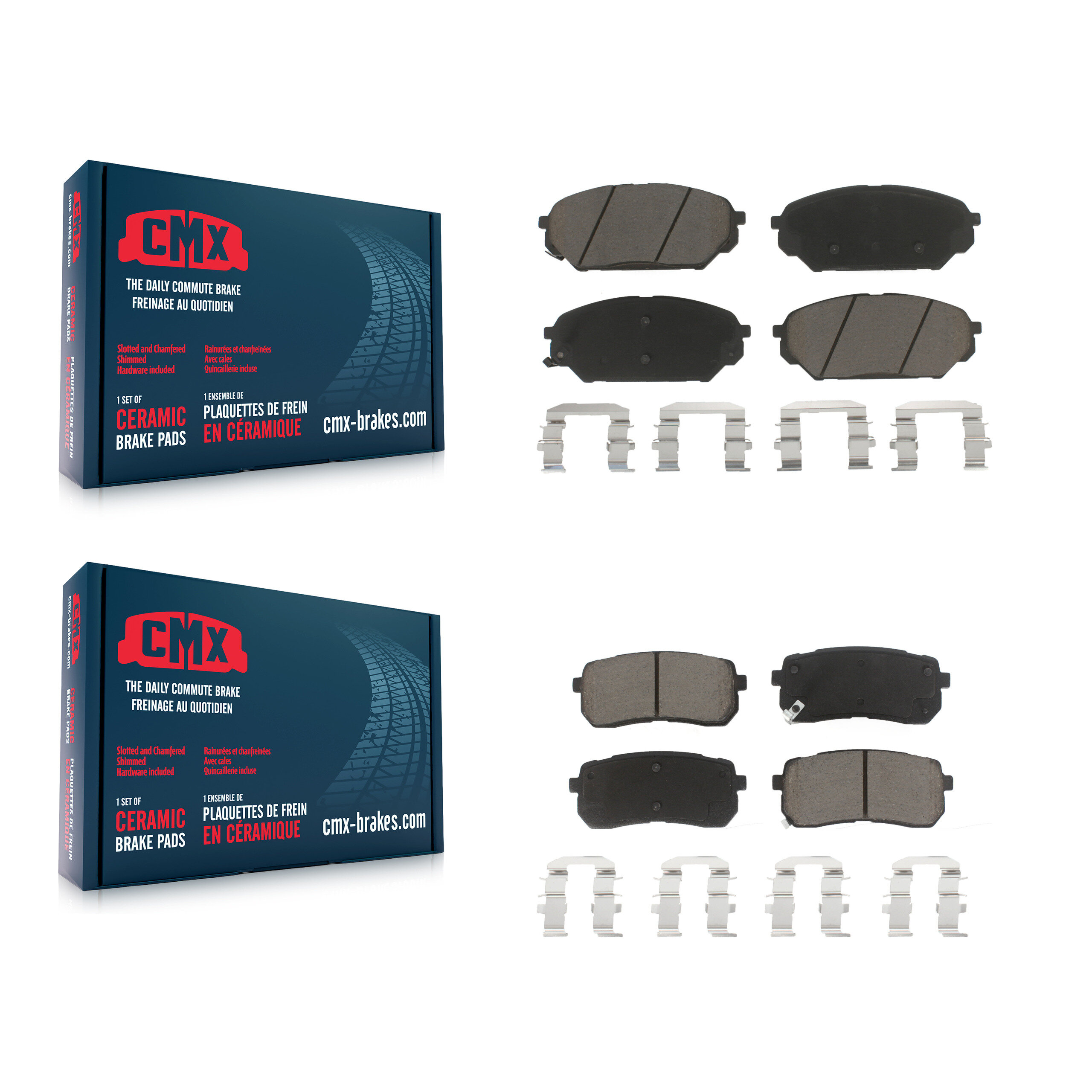 CMX - KCX-100516 - Front and Rear Disc Brake Pad Kits