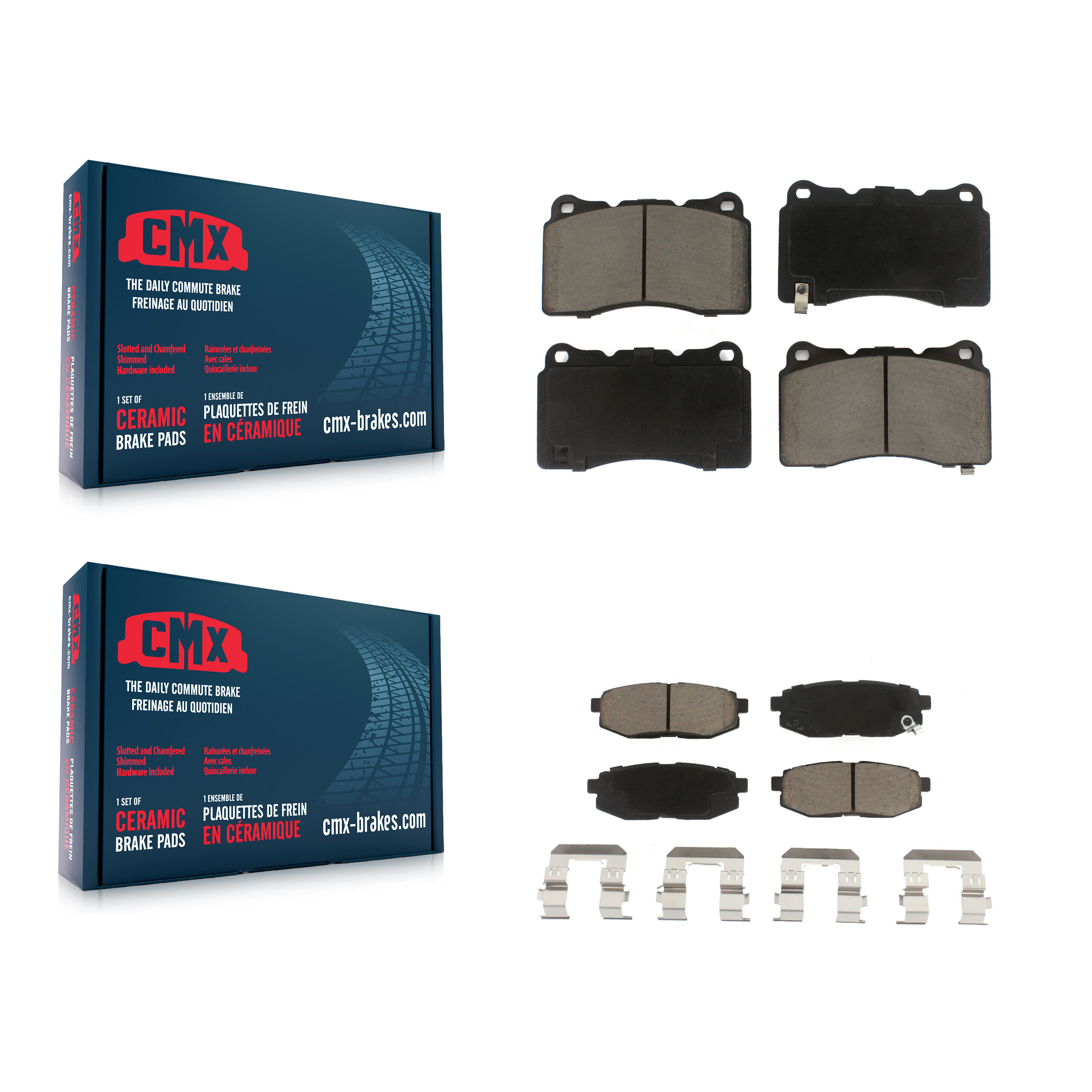 CMX - KCX-100522 - Front and Rear Disc Brake Pad Kits