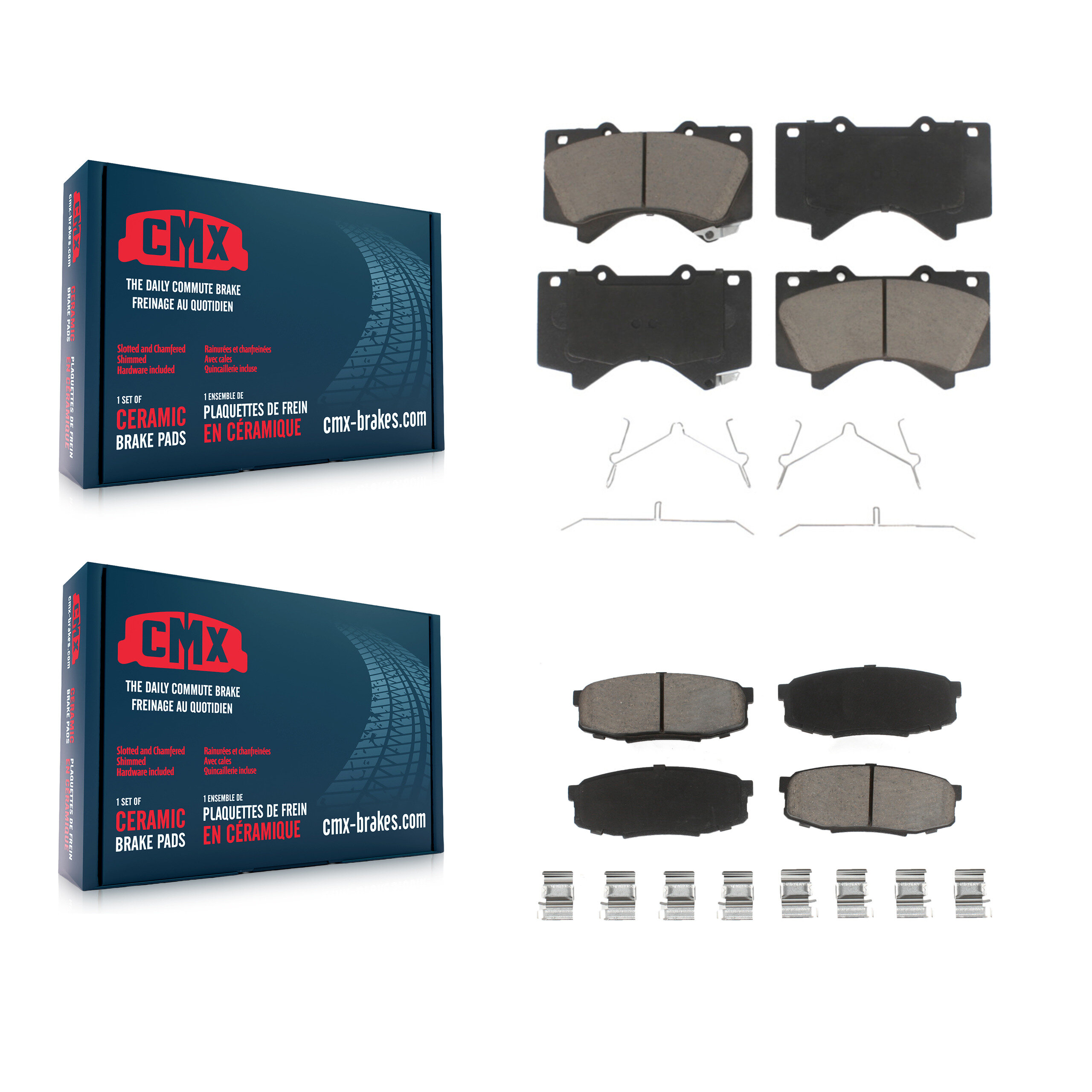 CMX - KCX-100526 - Front and Rear Disc Brake Pad Kits
