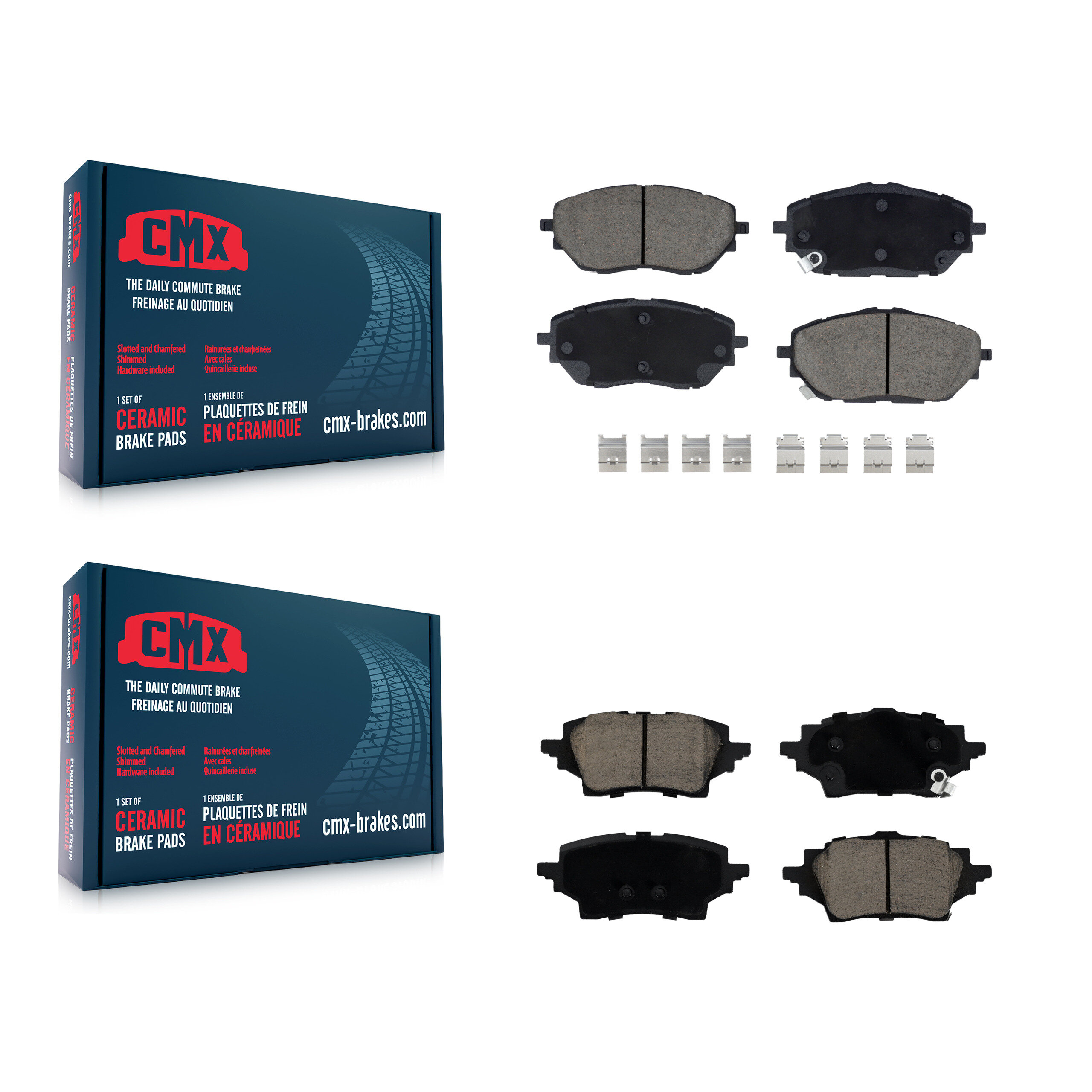 CMX - KCX-100529 - Front and Rear Disc Brake Pad Kits