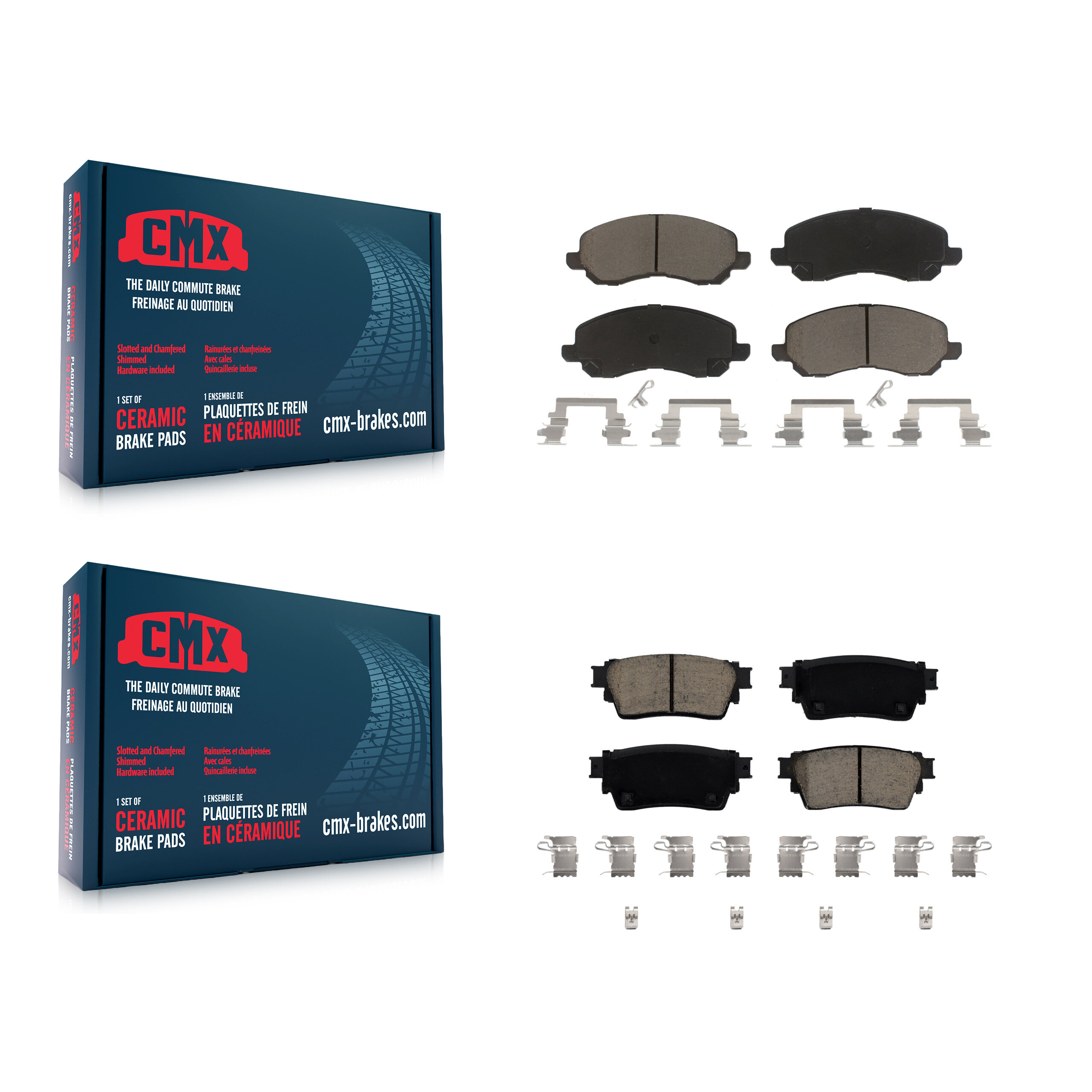 CMX - KCX-100532 - Front and Rear Disc Brake Pad Kits