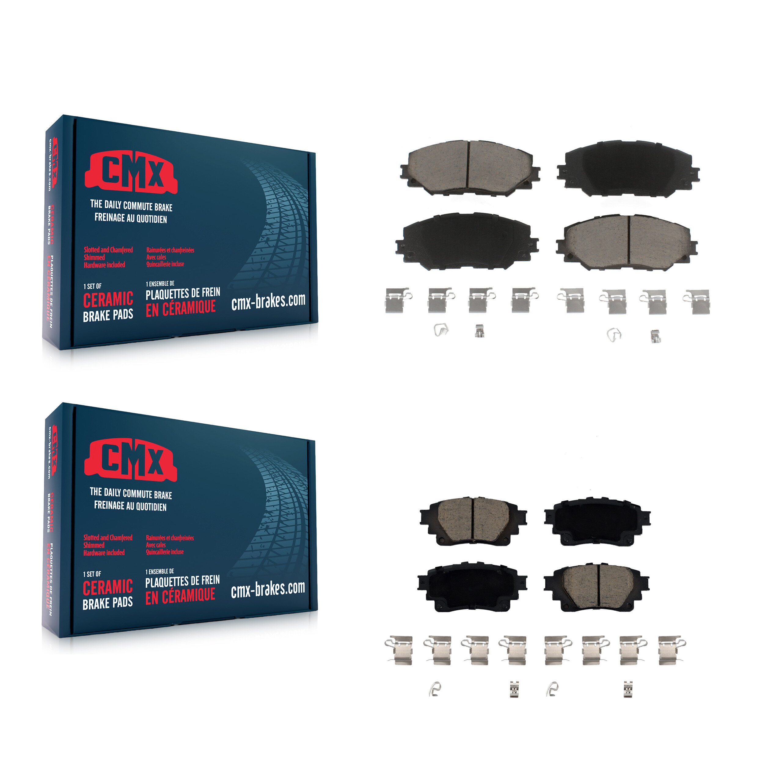 CMX Front Rear Ceramic Brake Pads Kit KCX-100536