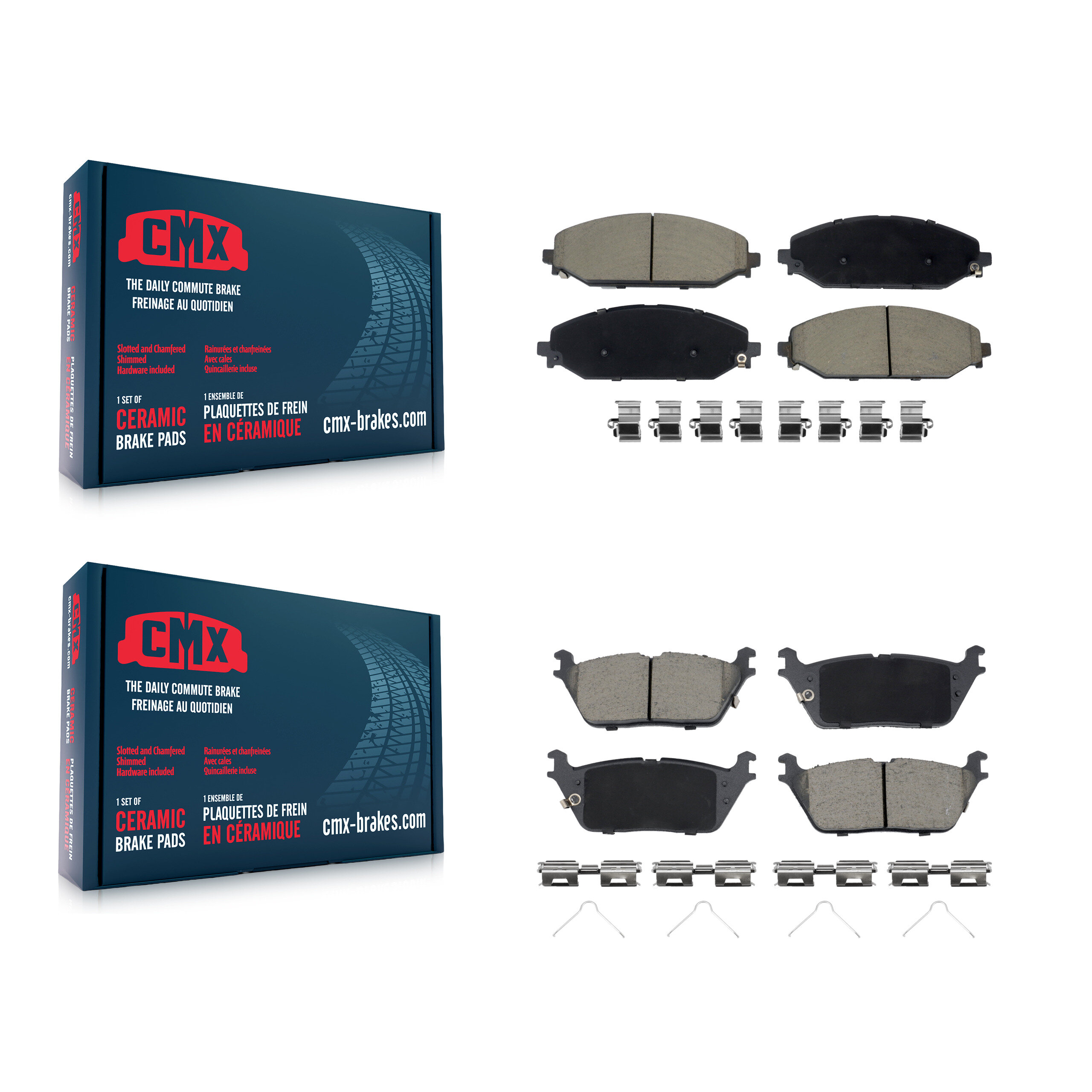 CMX - KCX-100538 - Front and Rear Disc Brake Pad Kits