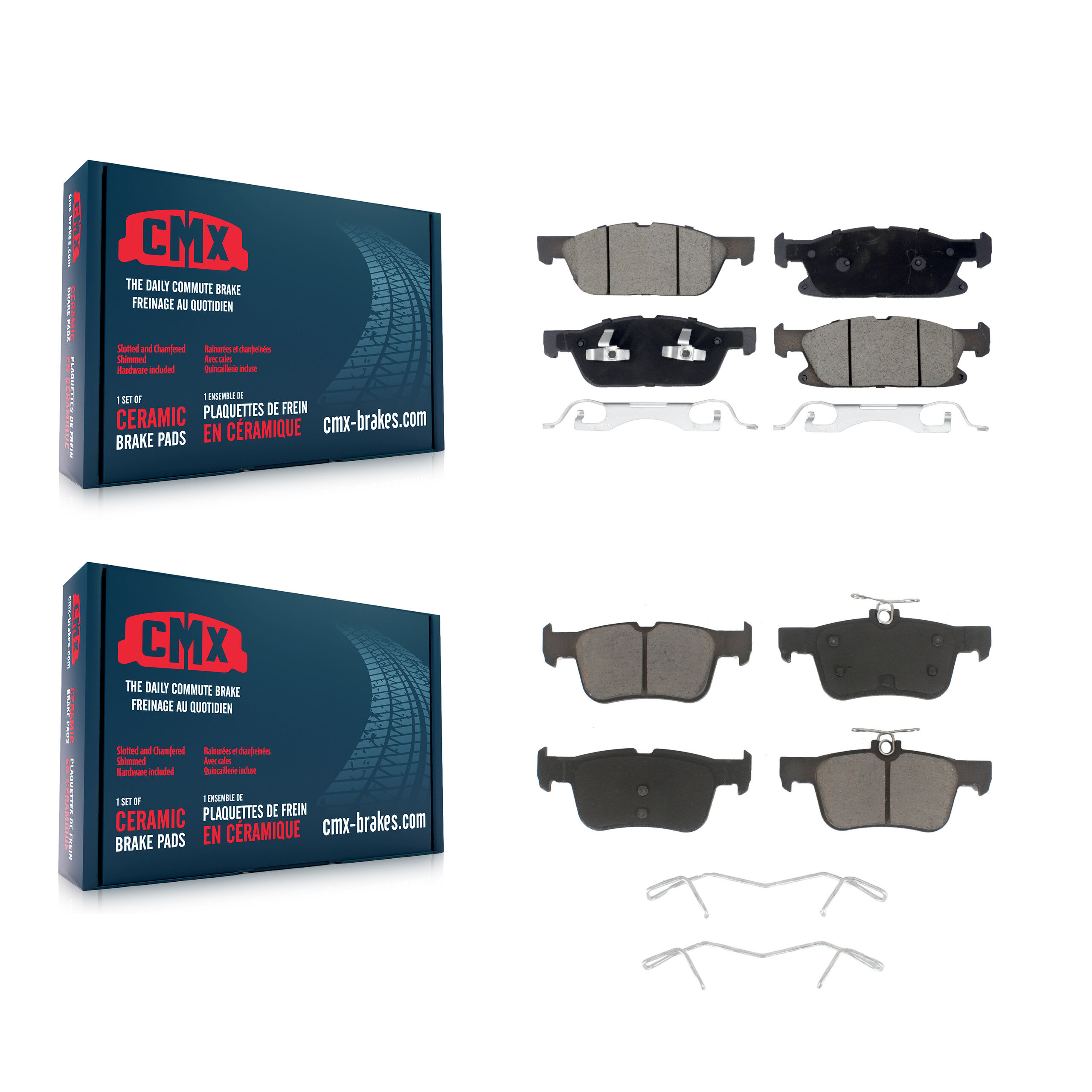 CMX - KCX-100539 - Front and Rear Disc Brake Pad Kits
