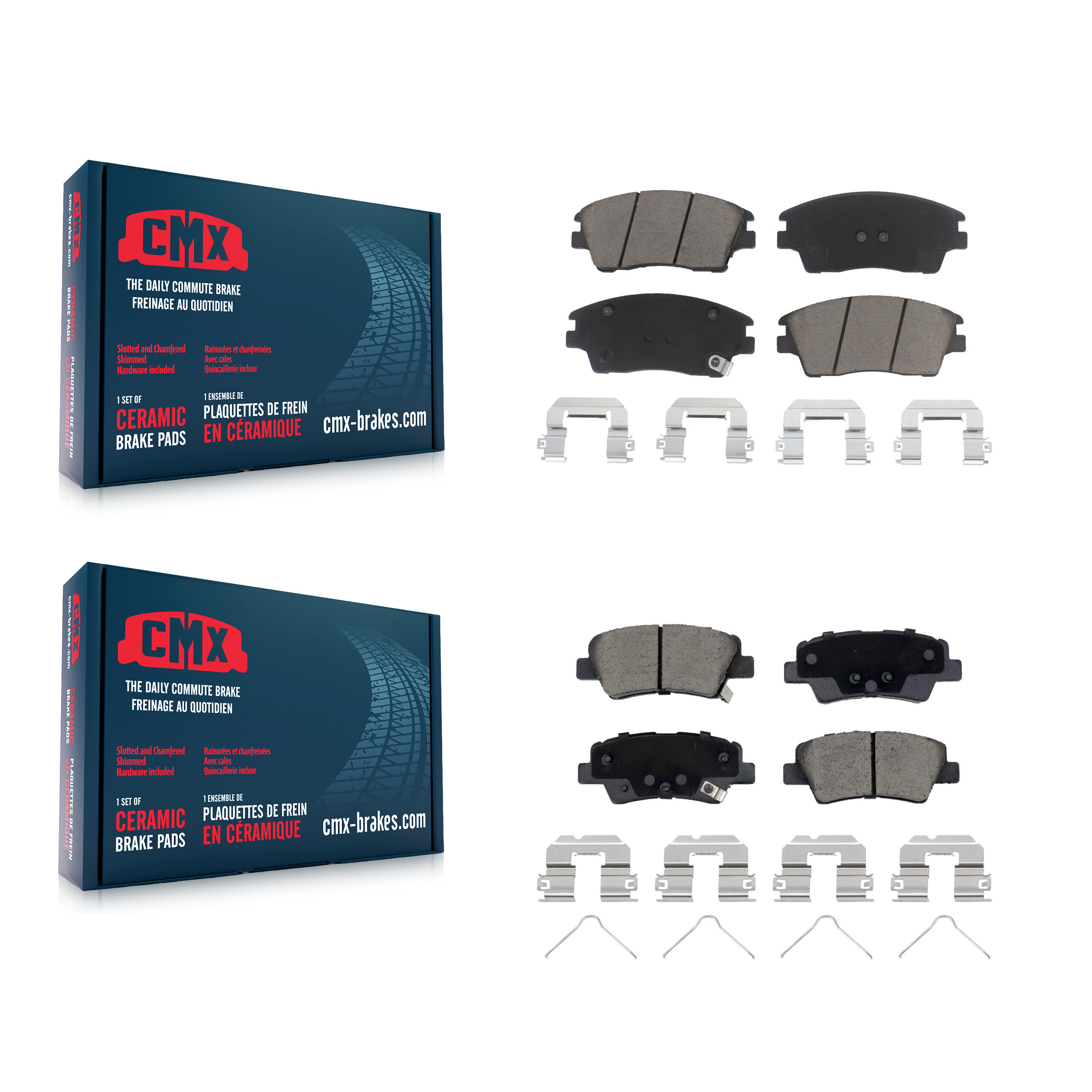 CMX - KCX-100540 - Front and Rear Disc Brake Pad Kits