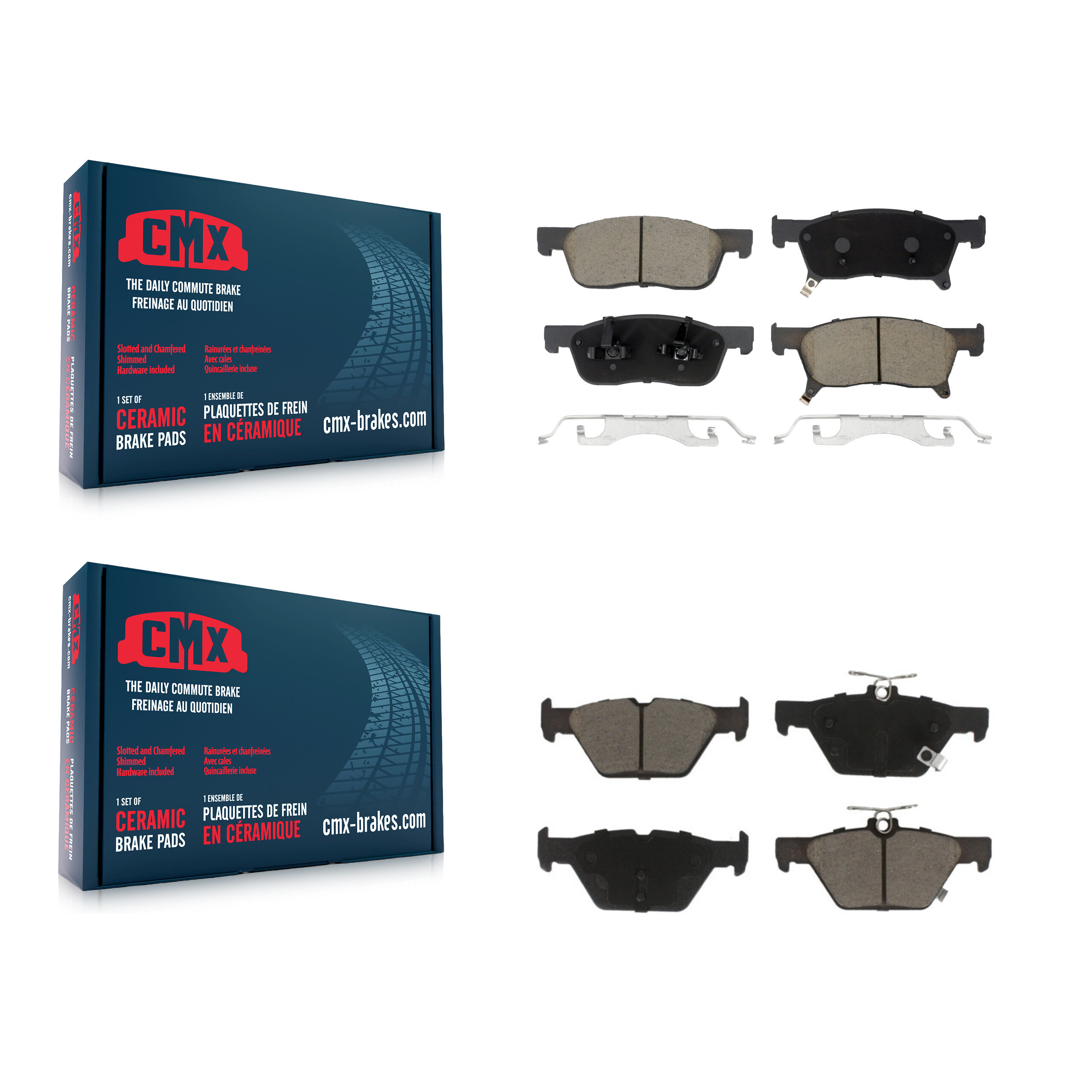 CMX - KCX-100541 - Front and Rear Disc Brake Pad Kits