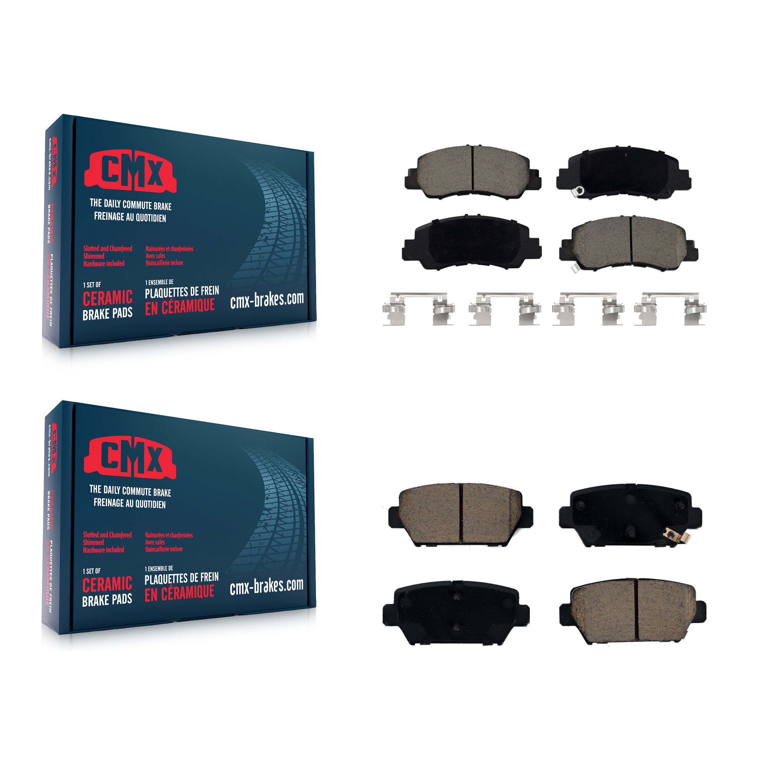 CMX - KCX-100542 - Front and Rear Disc Brake Pad Kits