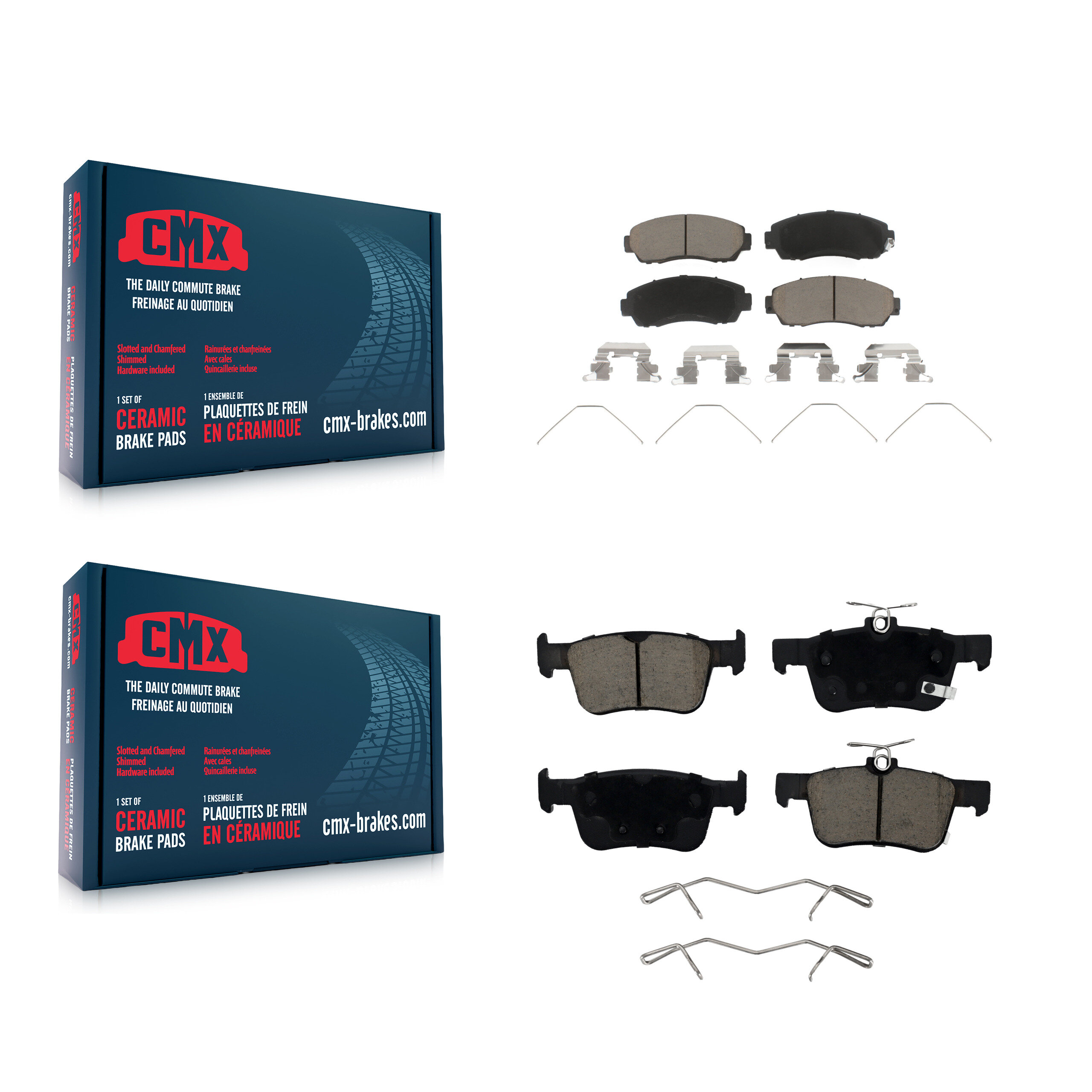 CMX - KCX-100551 - Front and Rear Disc Brake Pad Kits
