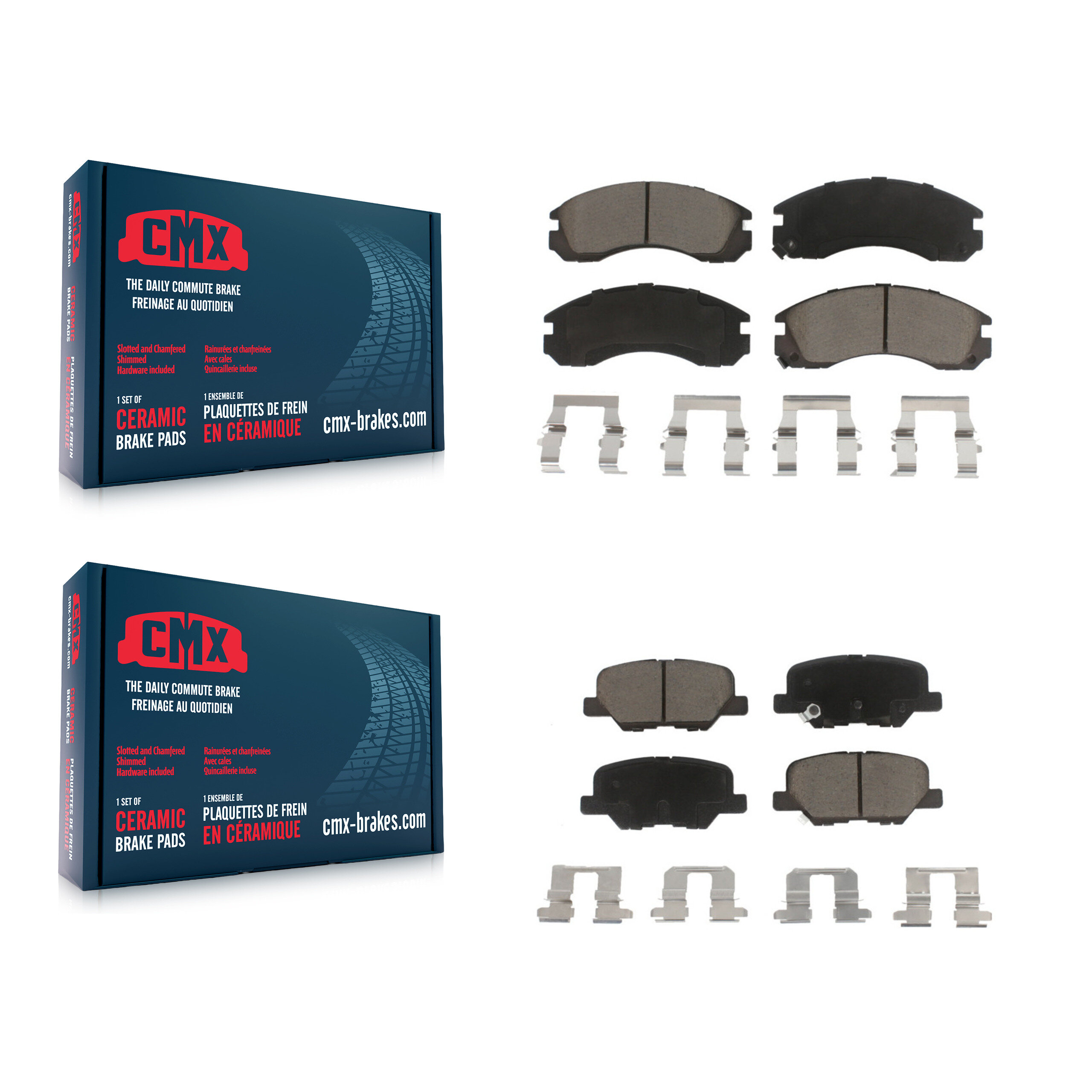 CMX - KCX-100552 - Front and Rear Disc Brake Pad Kits
