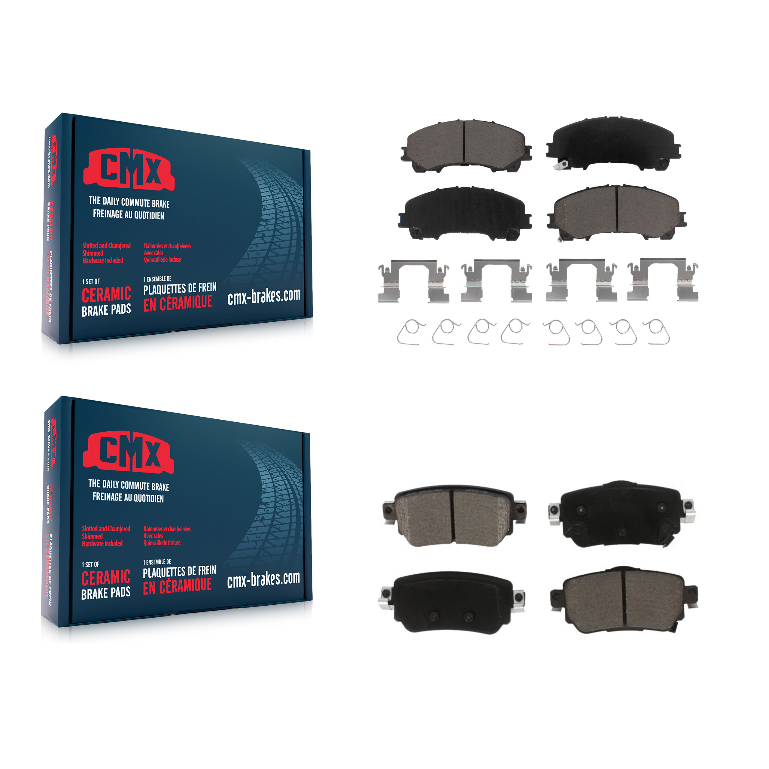 CMX - KCX-100557 - Front and Rear Disc Brake Pad Kits