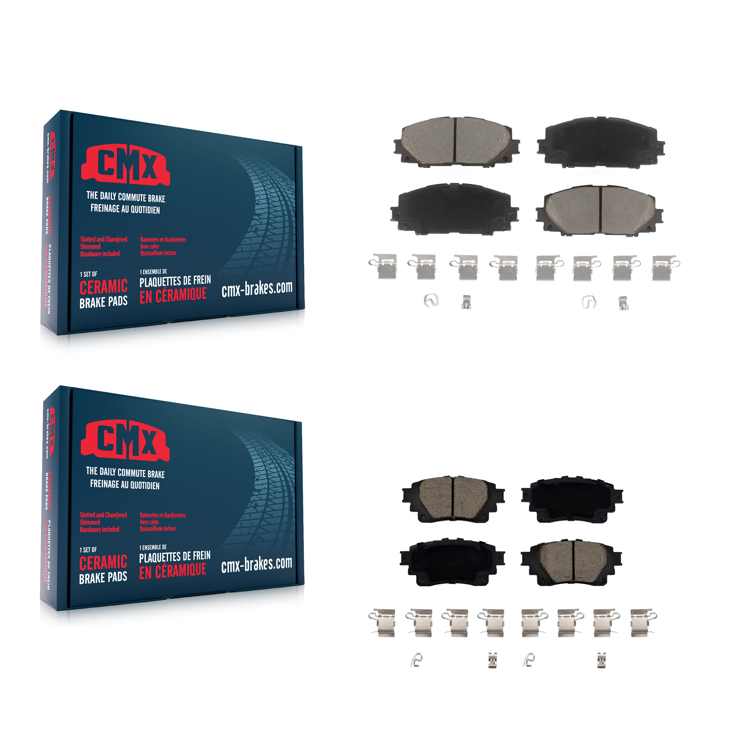 CMX Front Rear Ceramic Brake Pads Kit KCX-100567