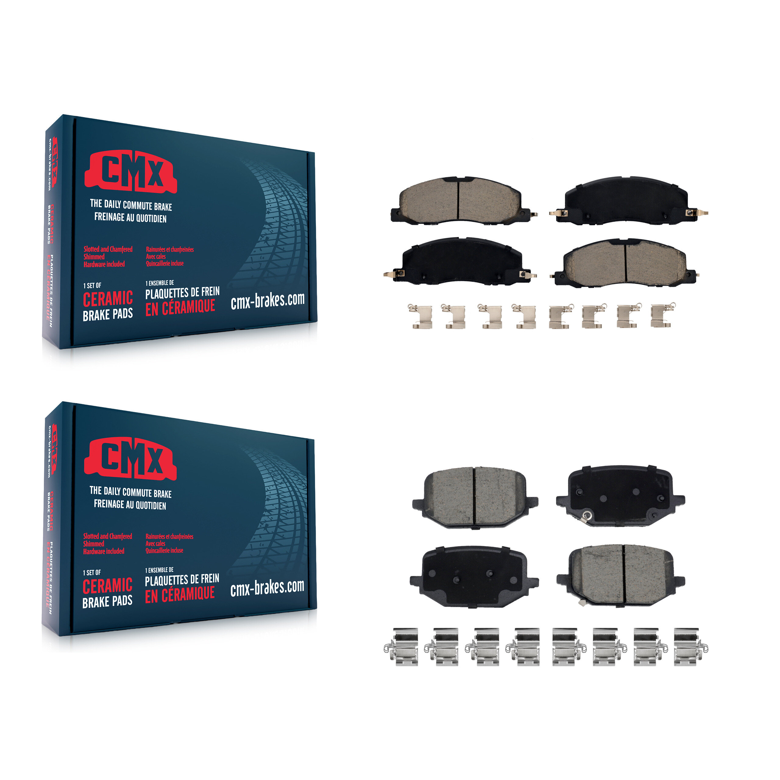 CMX - KCX-100569 - Front and Rear Disc Brake Pad Kits