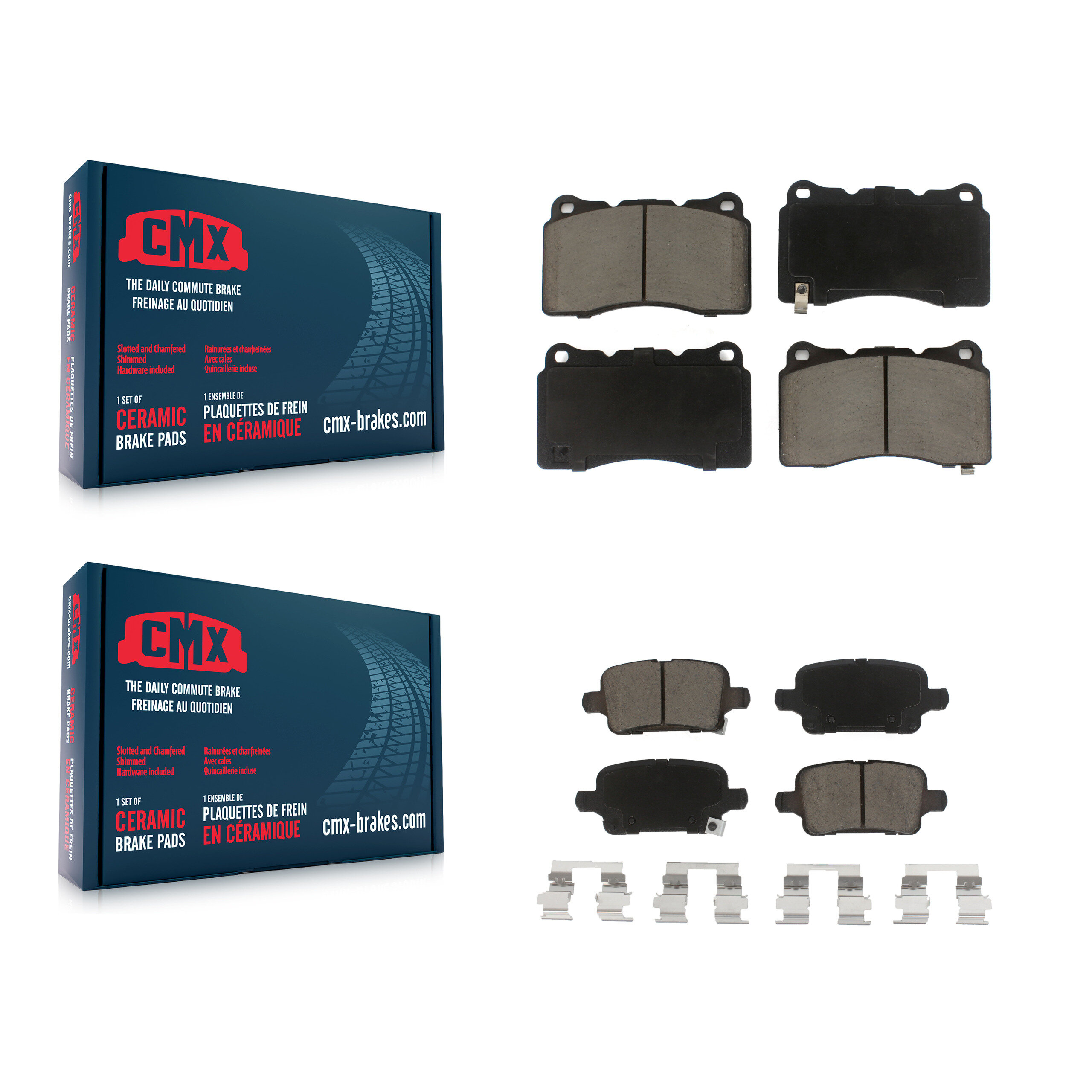 CMX - KCX-100570 - Front and Rear Disc Brake Pad Kits