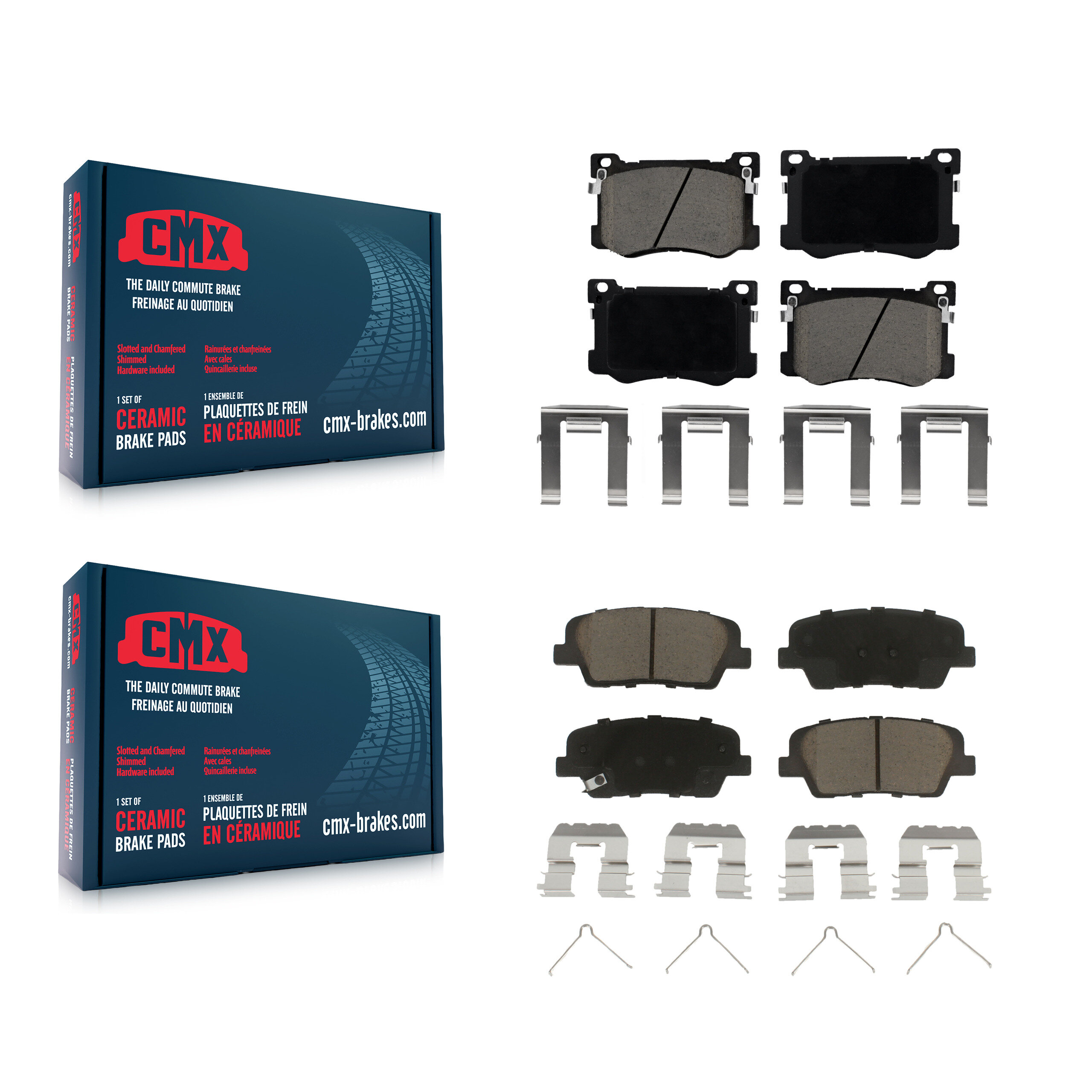CMX - KCX-100576 - Front and Rear Disc Brake Pad Kits