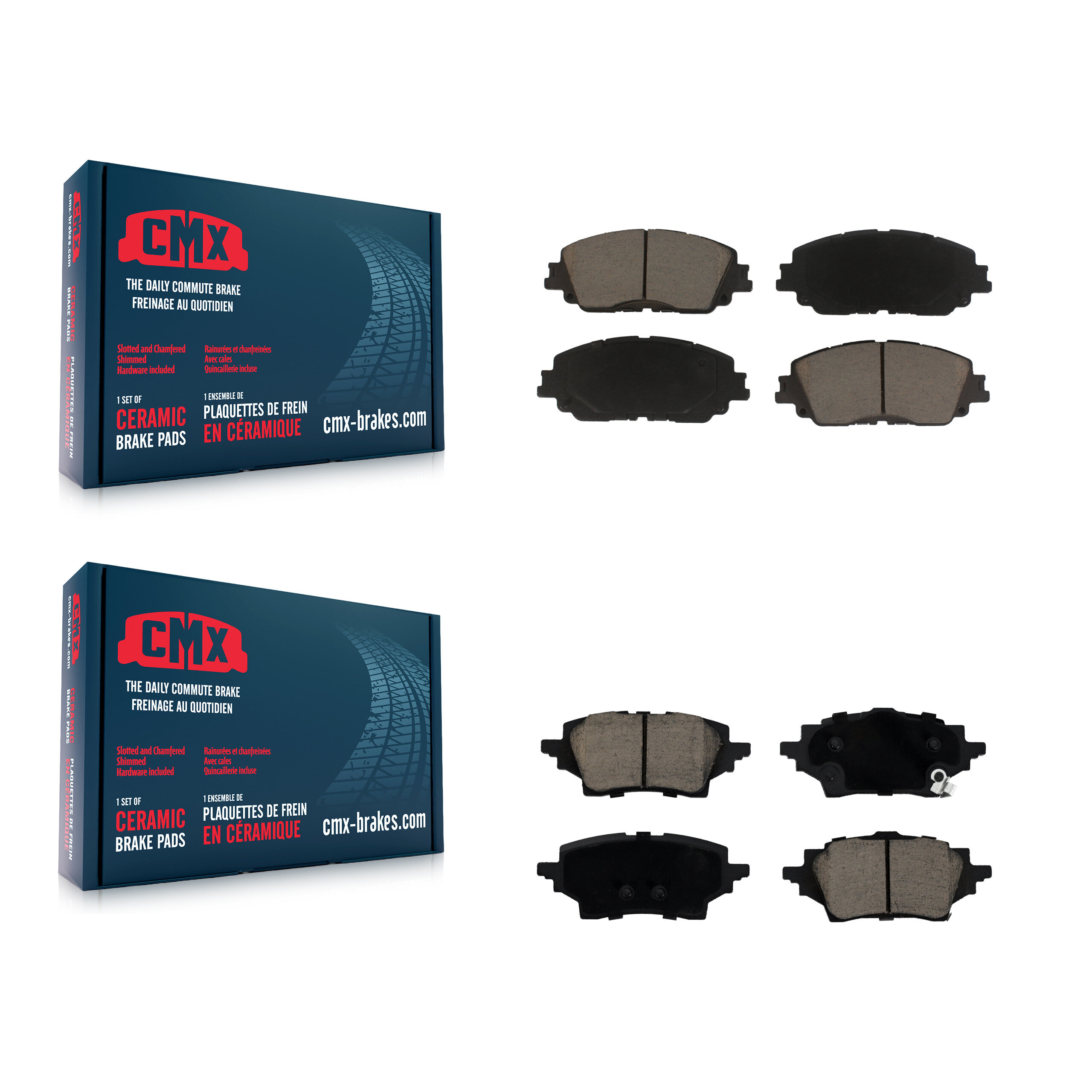 CMX - KCX-100577 - Front and Rear Disc Brake Pad Kits
