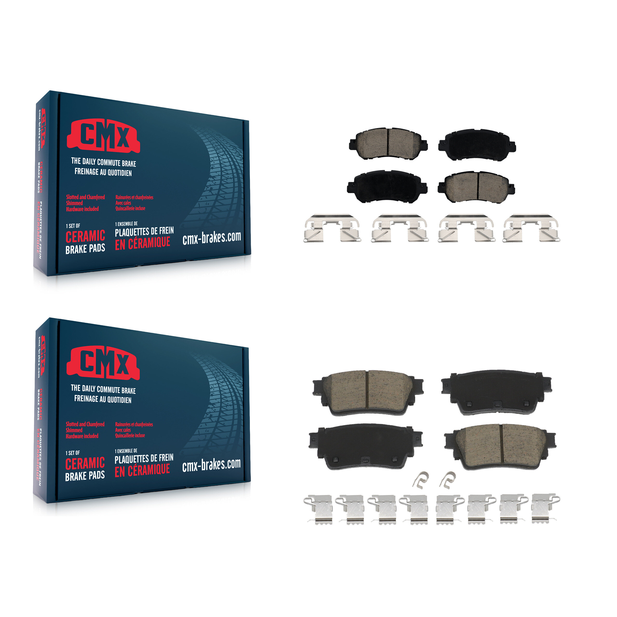 CMX - KCX-100582 - Front and Rear Disc Brake Pad Kits