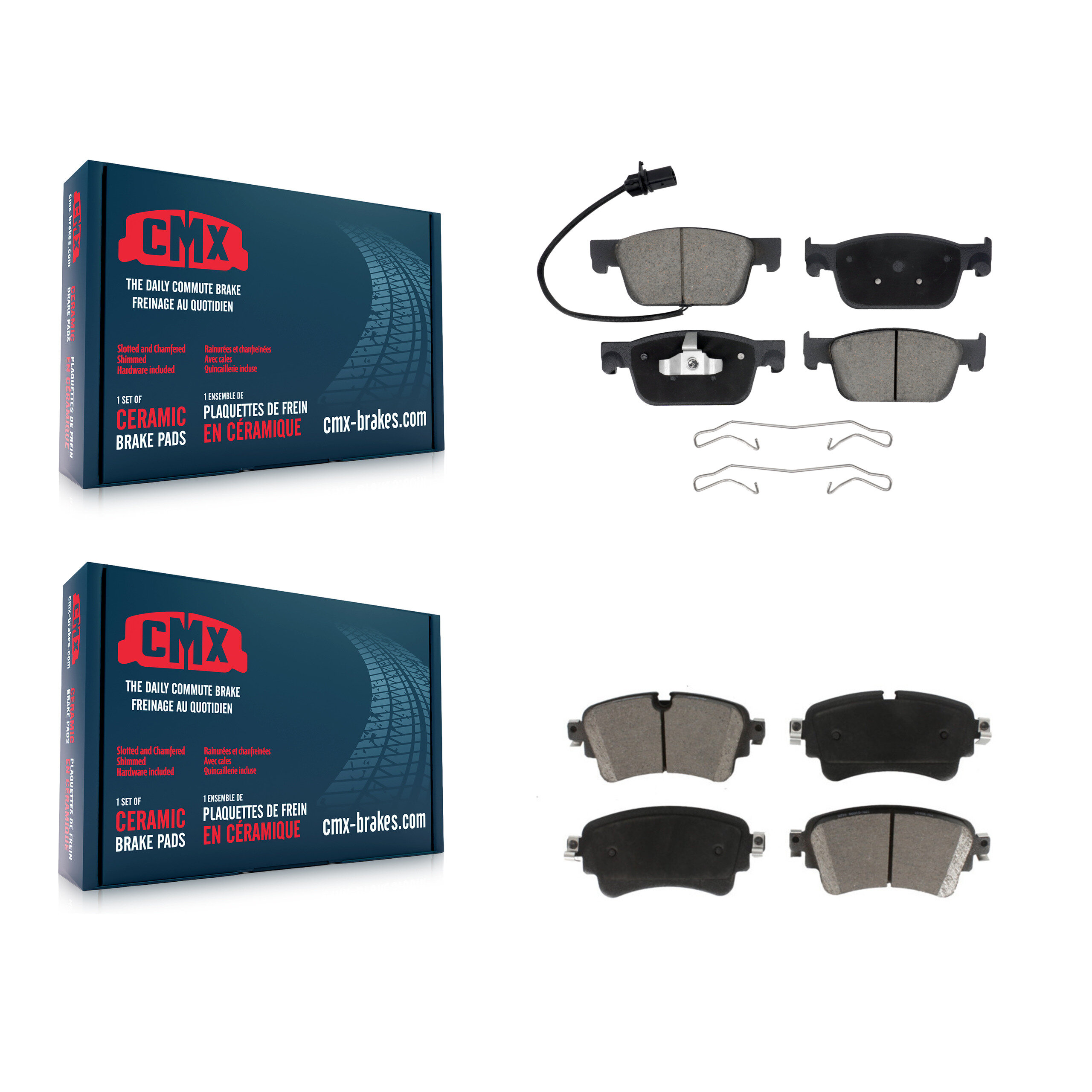 CMX - KCX-100584 - Front and Rear Disc Brake Pad Kits