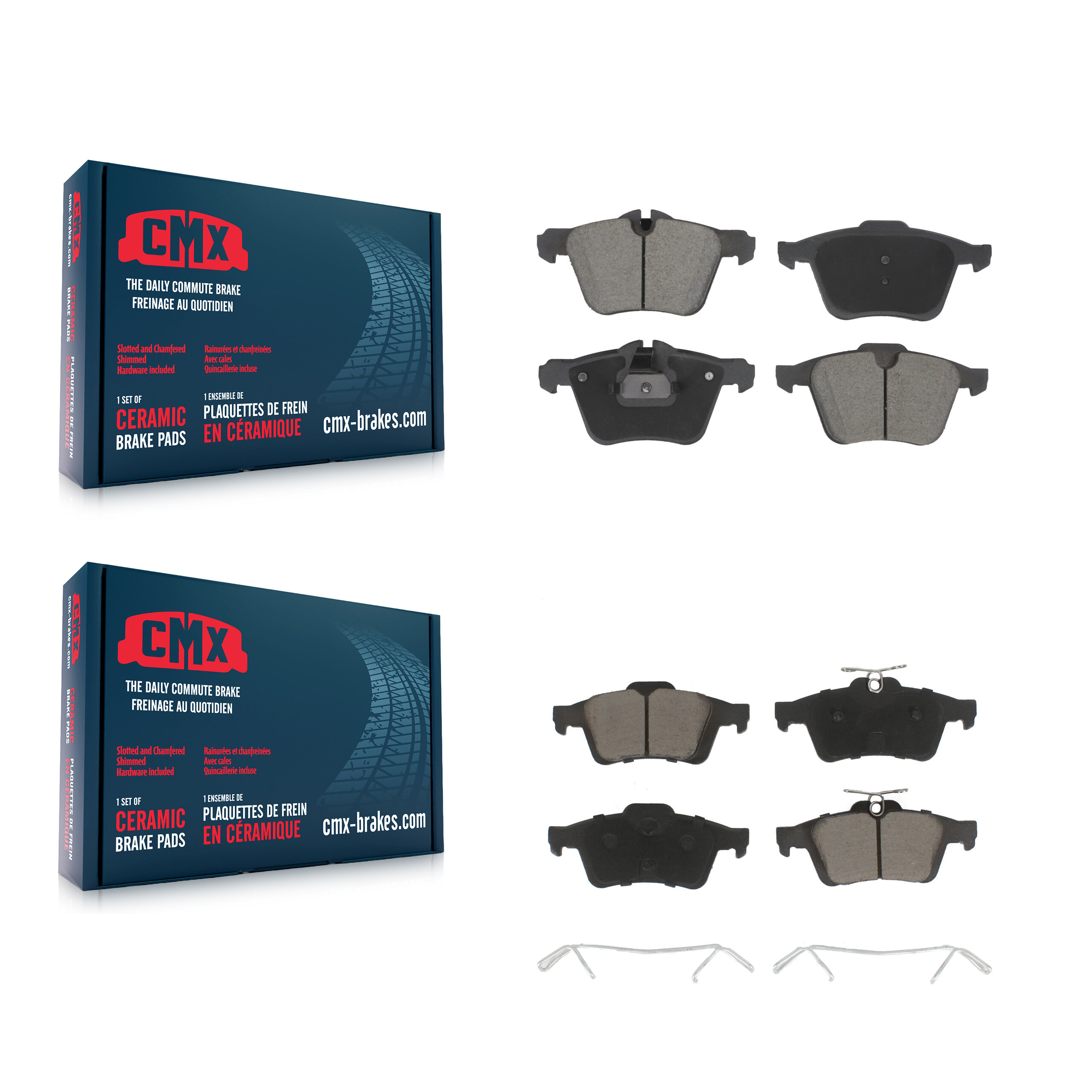 CMX - KCX-100586 - Front and Rear Disc Brake Pad Kits