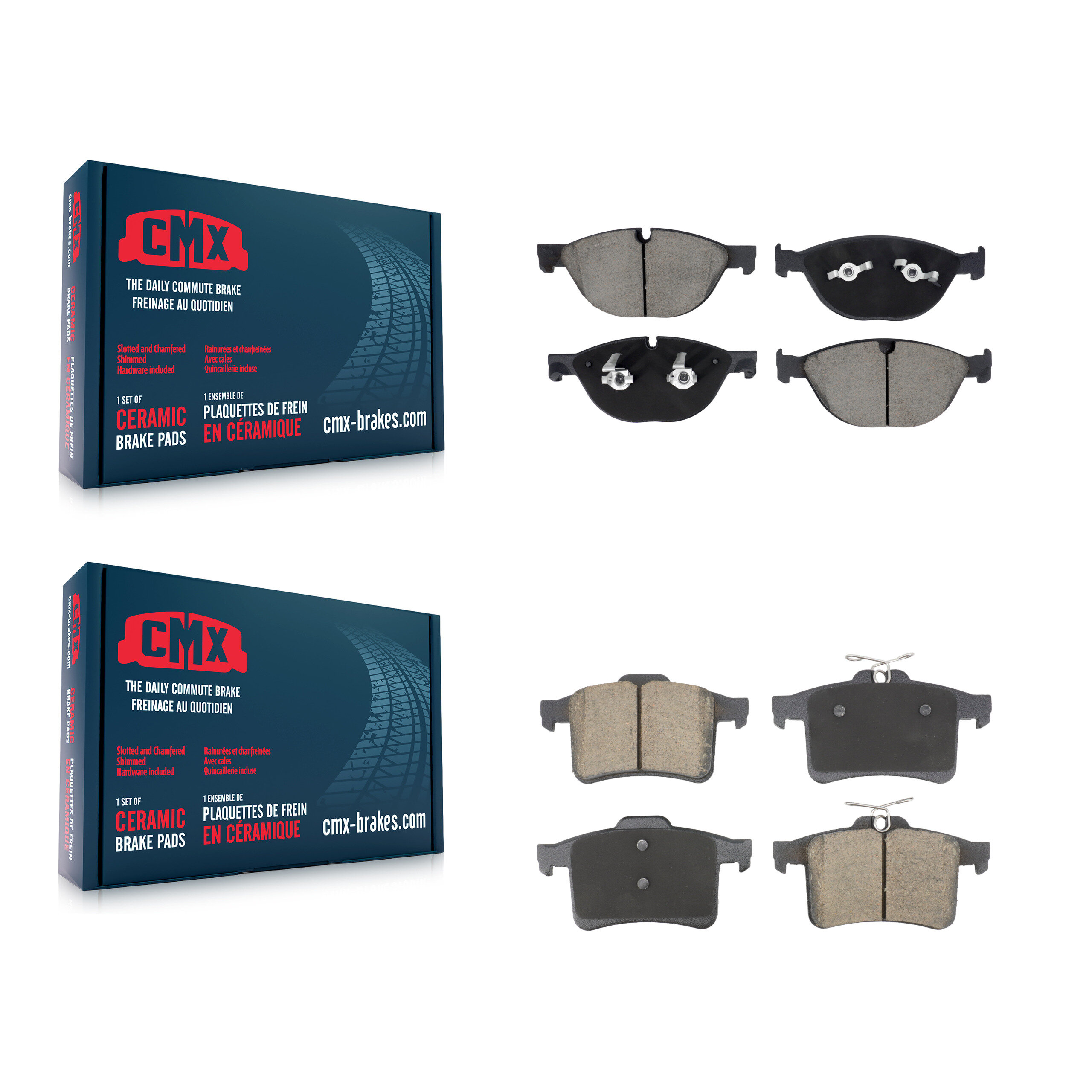 CMX - KCX-100587 - Front and Rear Disc Brake Pad Kits