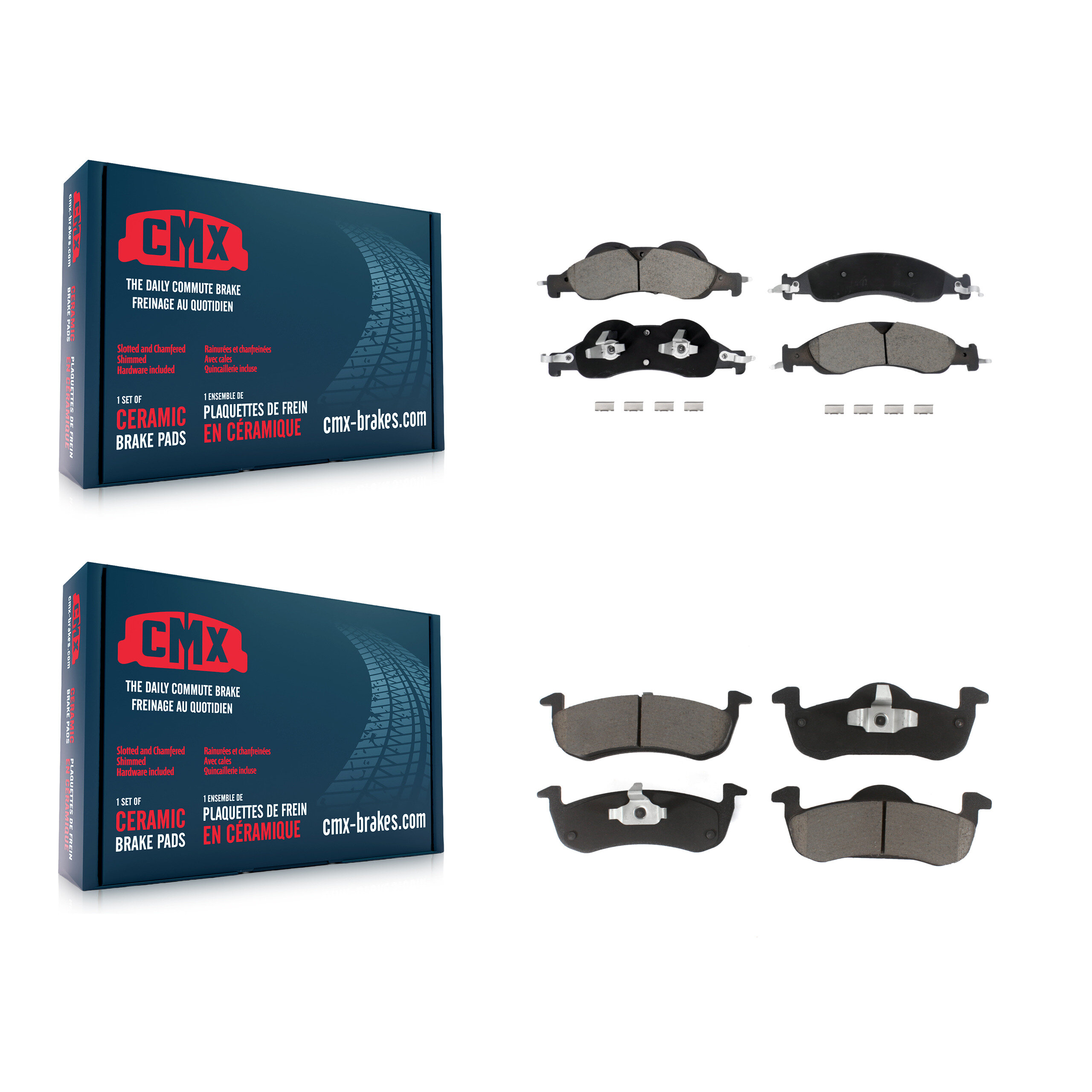 CMX - KCX-100588 - Front and Rear Disc Brake Pad Kits