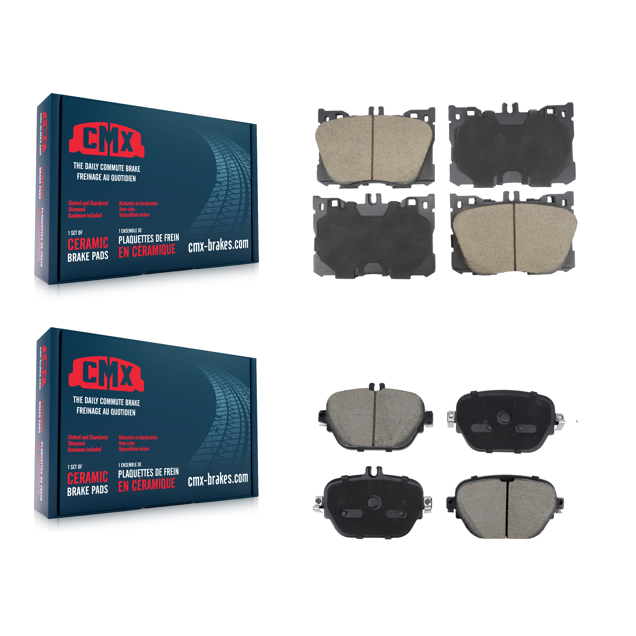 CMX - KCX-100598 - Front and Rear Disc Brake Pad Kits
