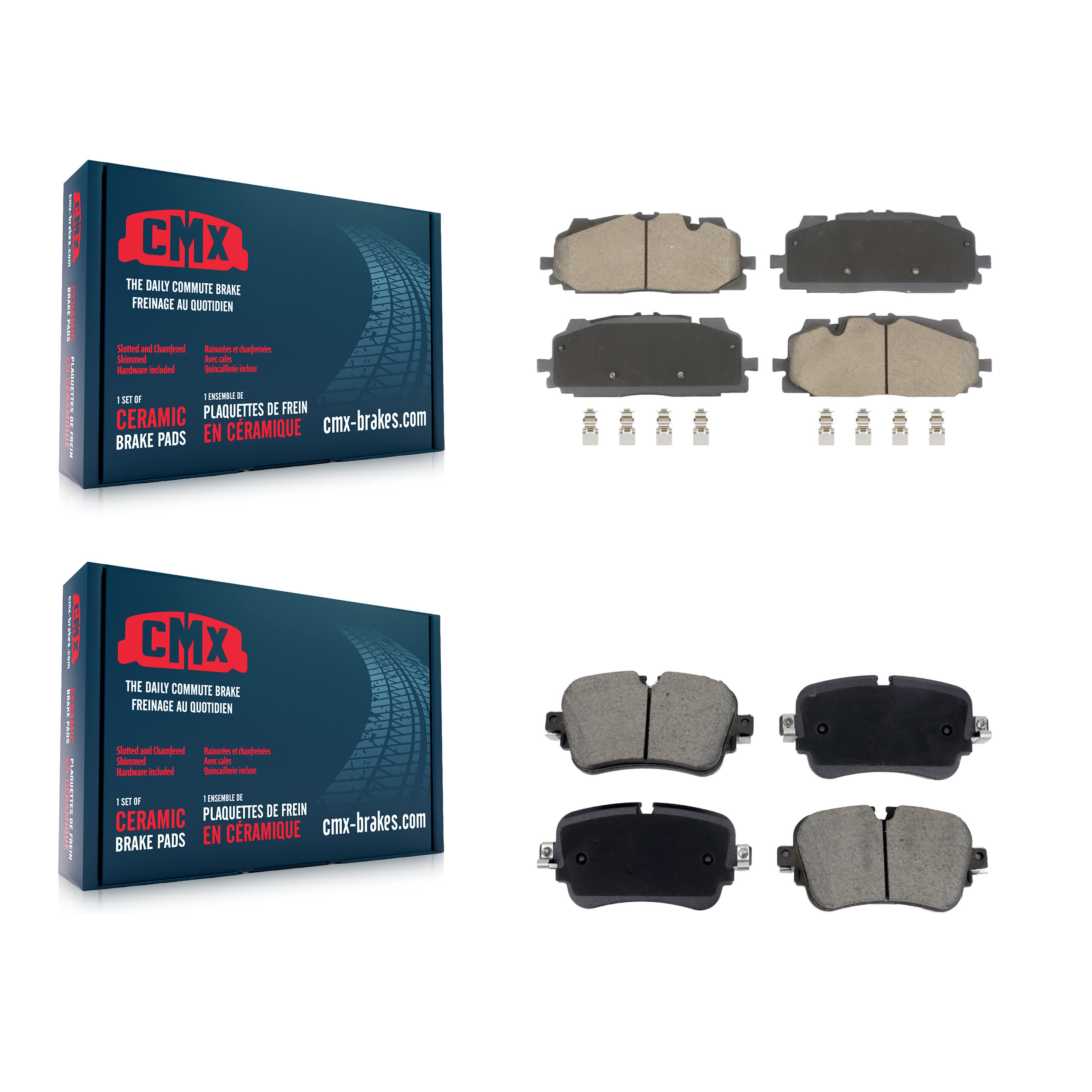 CMX - KCX-100599 - Front and Rear Disc Brake Pad Kits