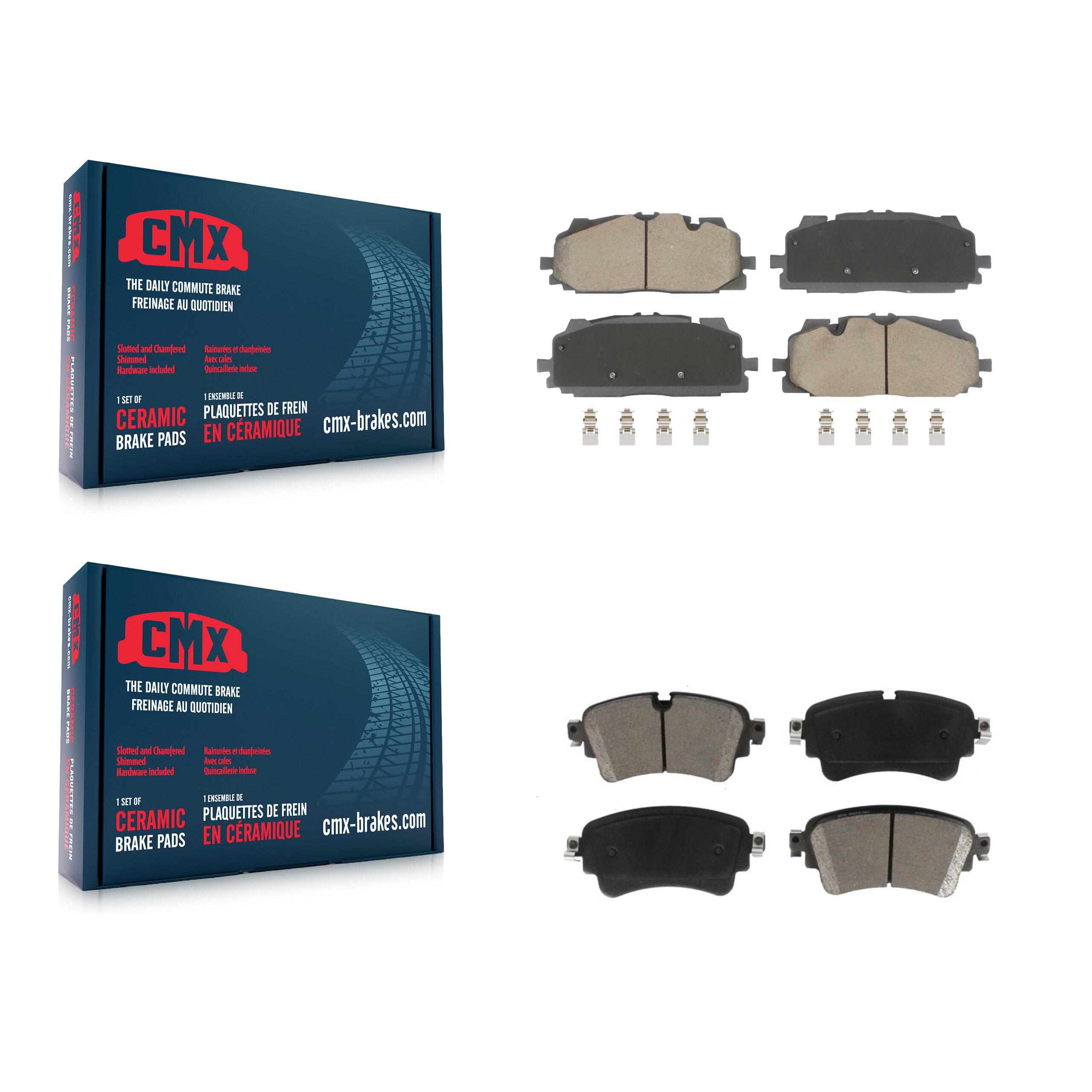 CMX - KCX-100600 - Front and Rear Disc Brake Pad Kits