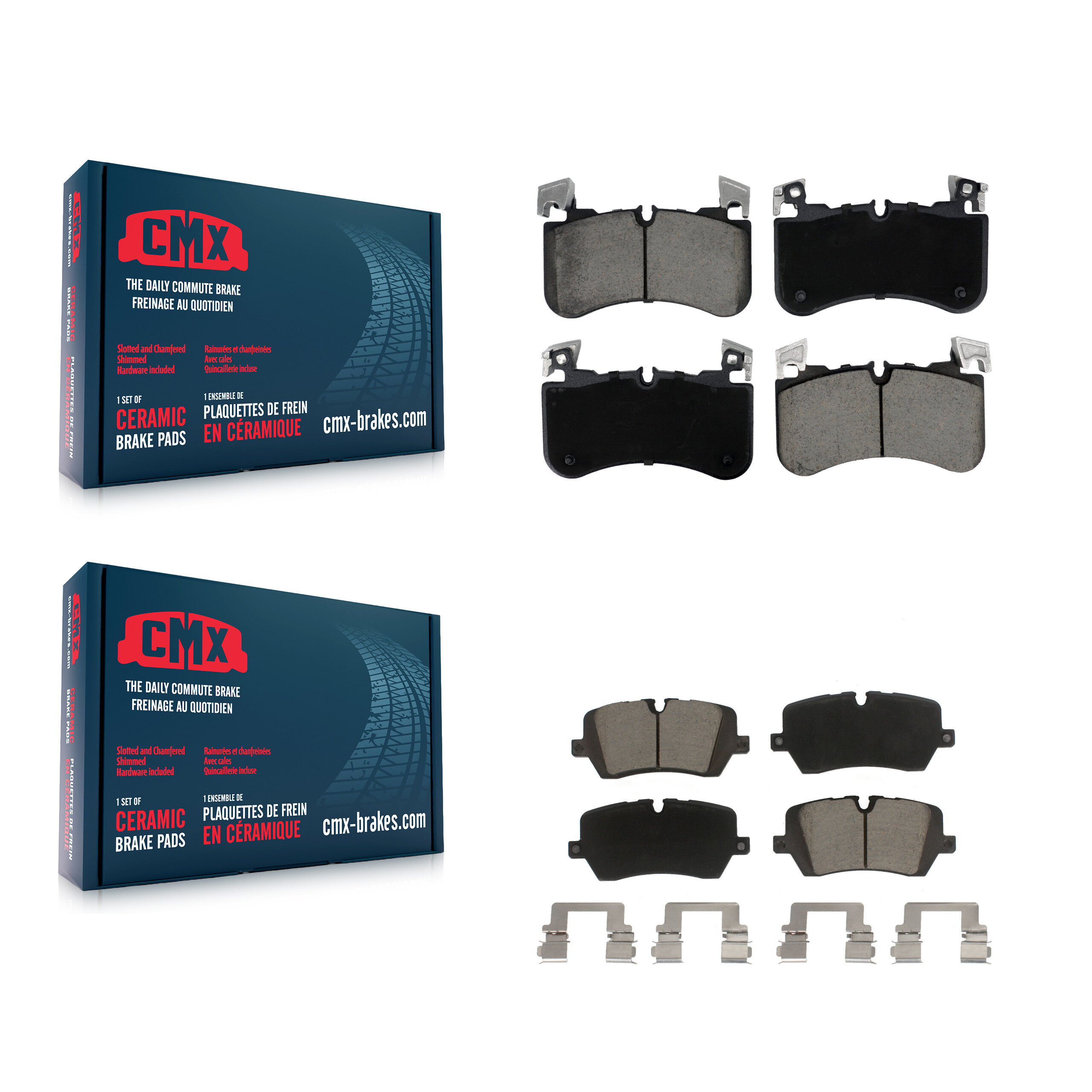 CMX - KCX-100602 - Front and Rear Disc Brake Pad Kits