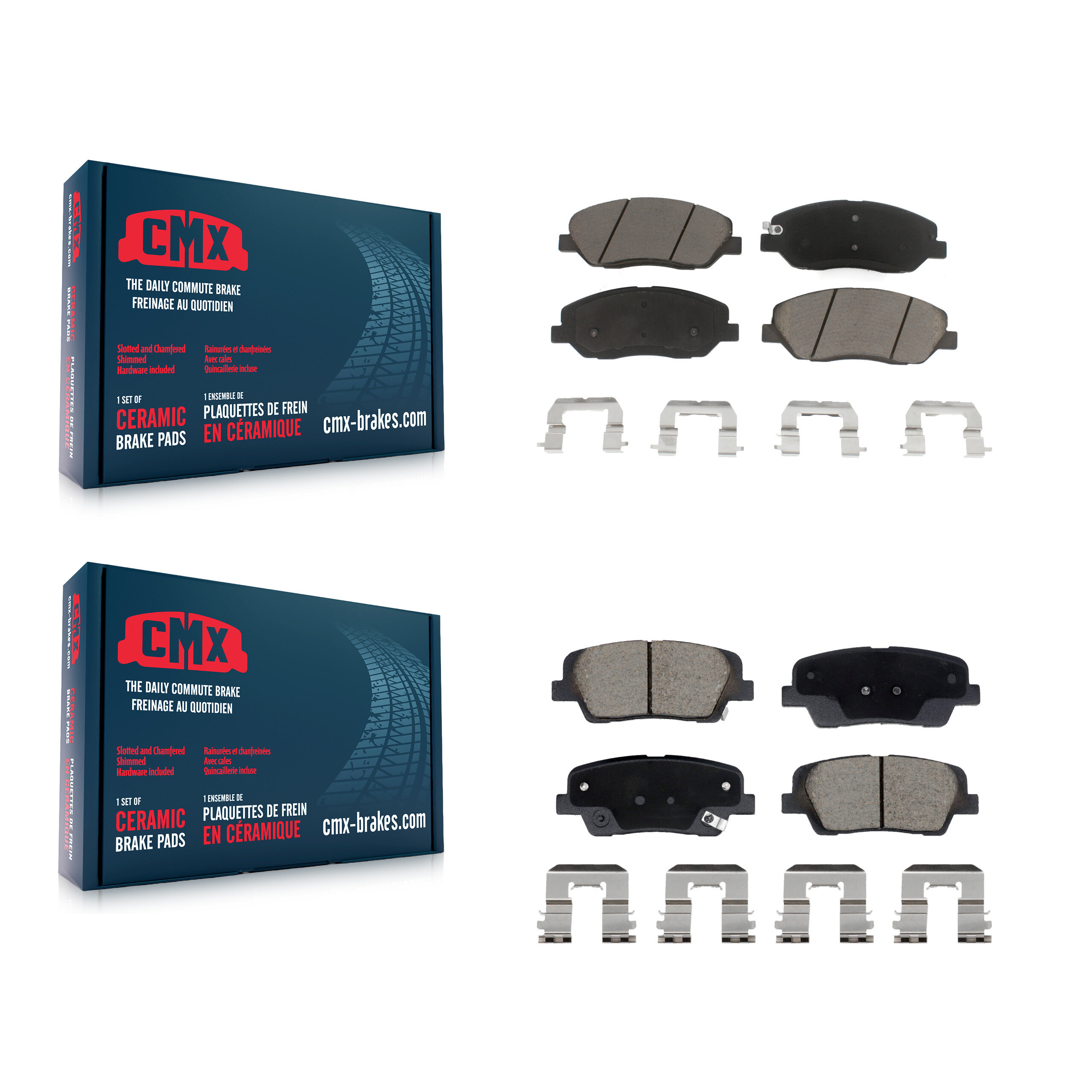 CMX - KCX-100605 - Front and Rear Disc Brake Pad Kits