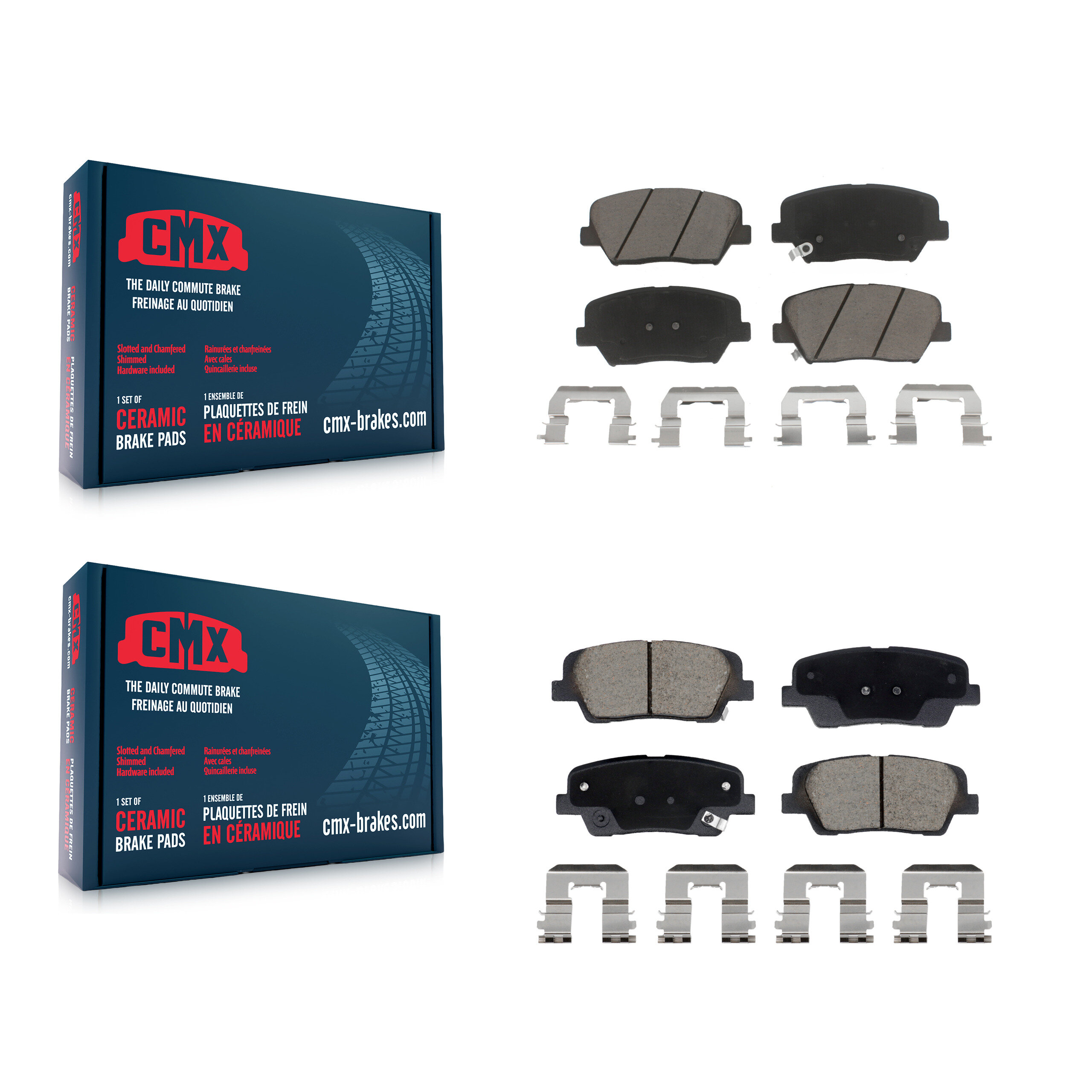 CMX - KCX-100606 - Front and Rear Disc Brake Pad Kits