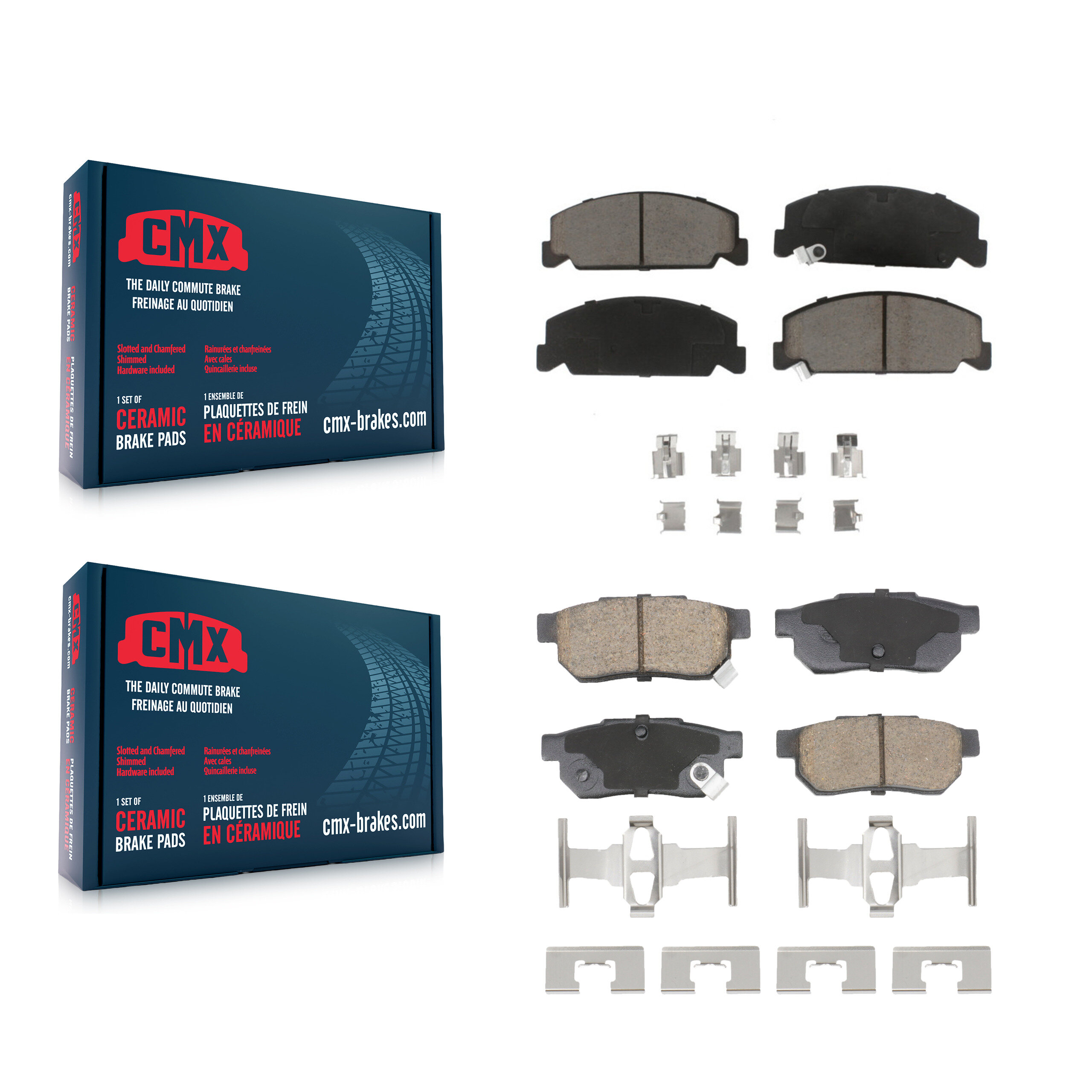 CMX - KCX-100609 - Front and Rear Disc Brake Pad Kits