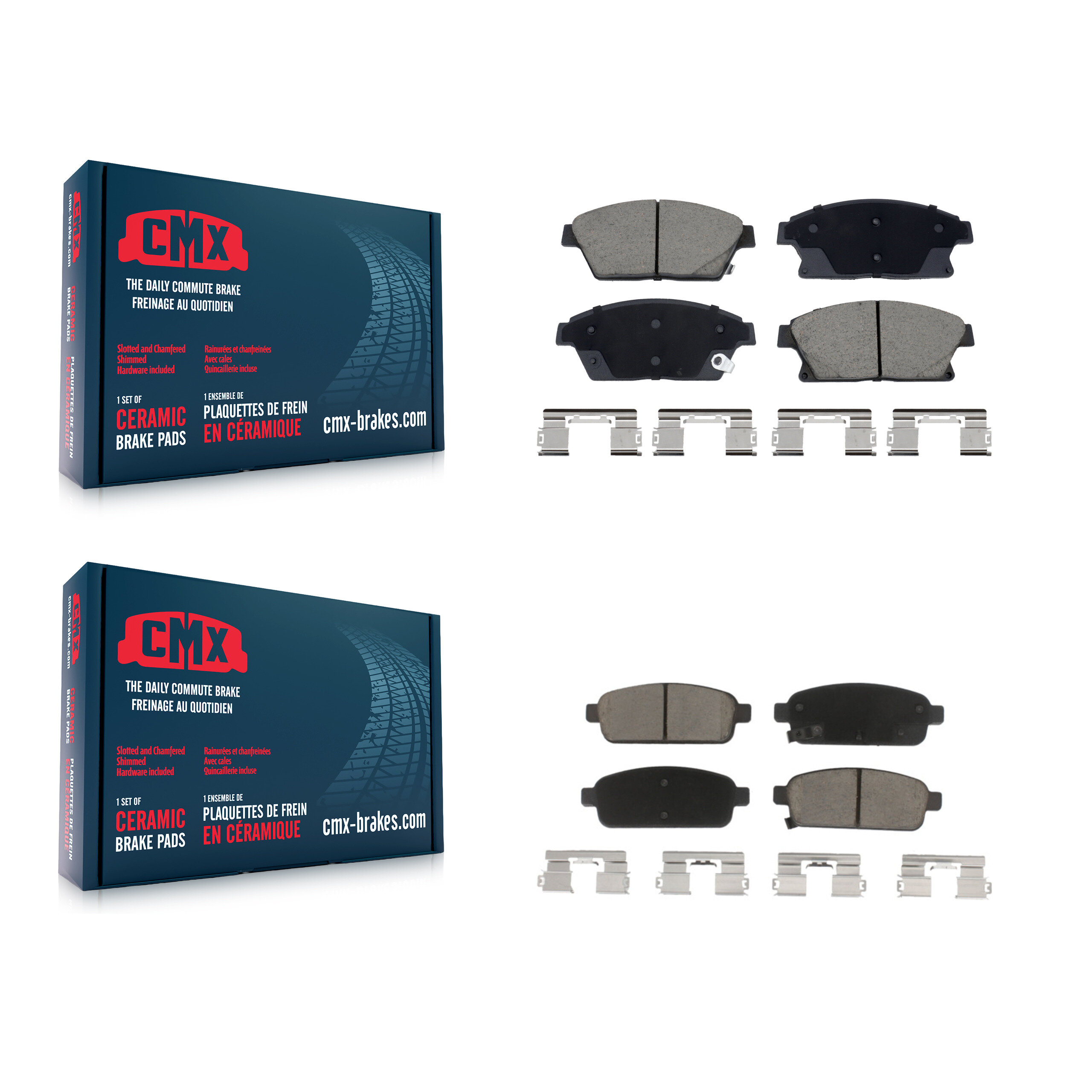 CMX - KCX-100610 - Front and Rear Disc Brake Pad Kits