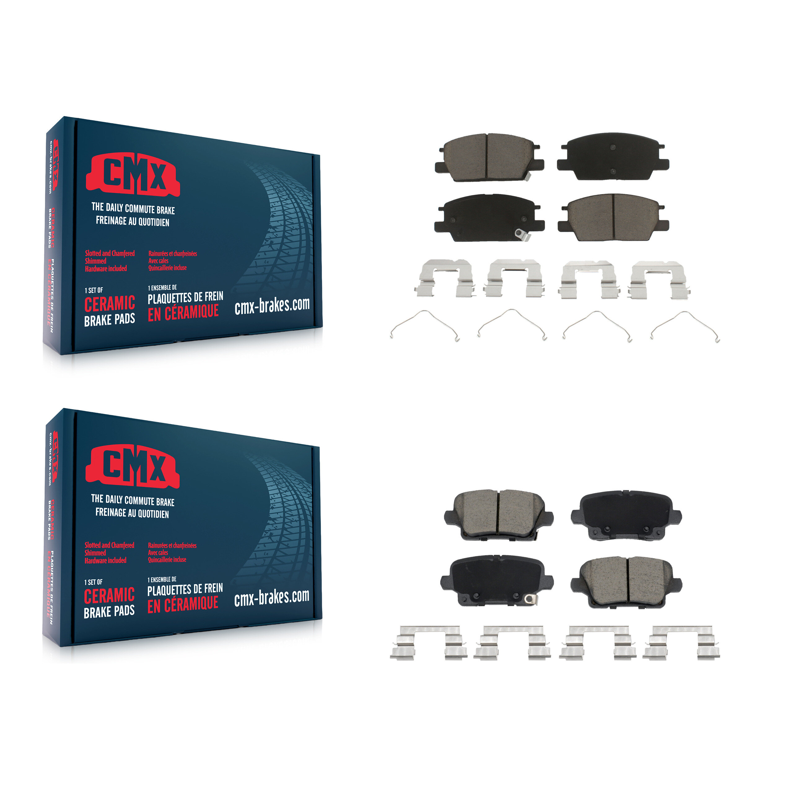 CMX - KCX-100616 - Front and Rear Disc Brake Pad Kits