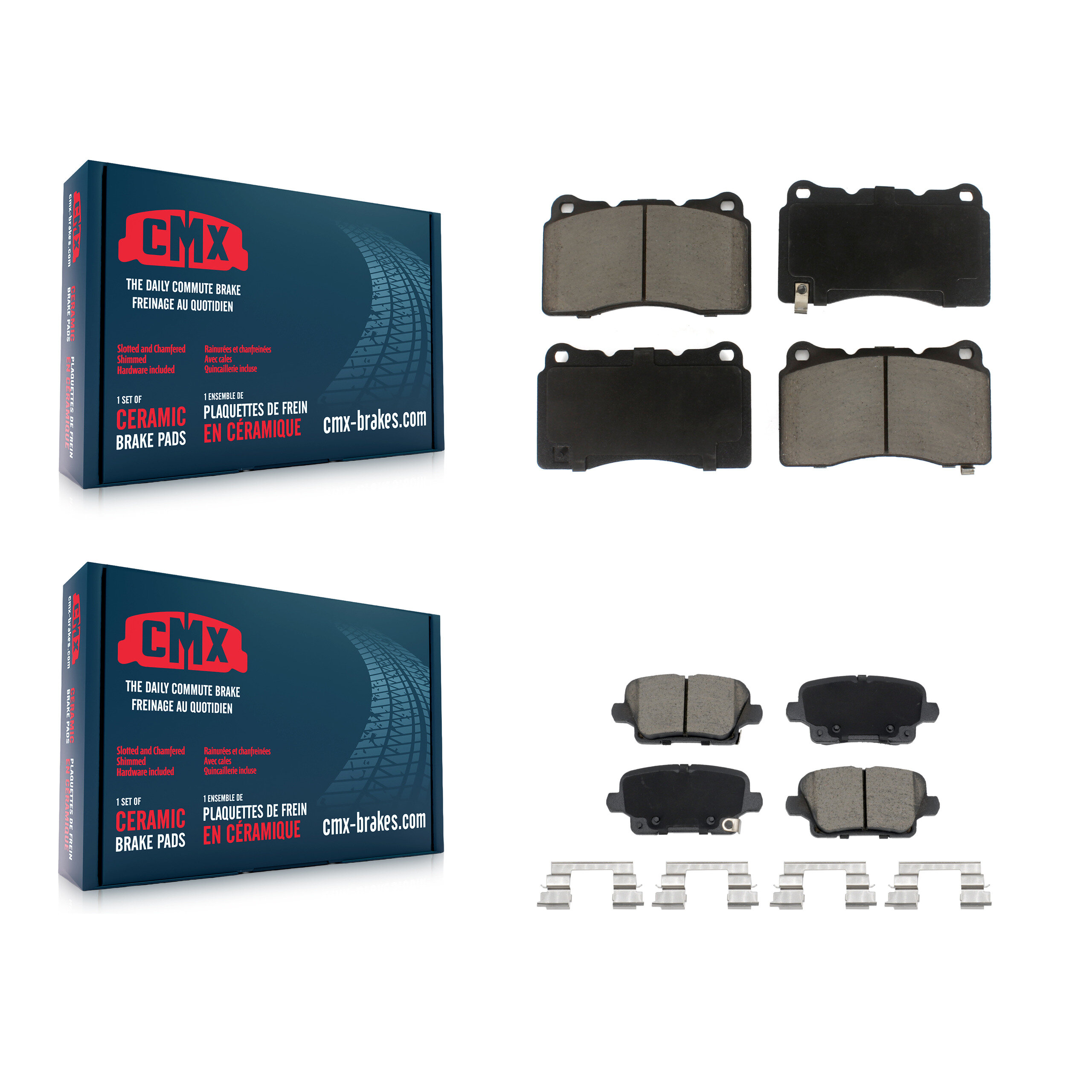 CMX - KCX-100617 - Front and Rear Disc Brake Pad Kits